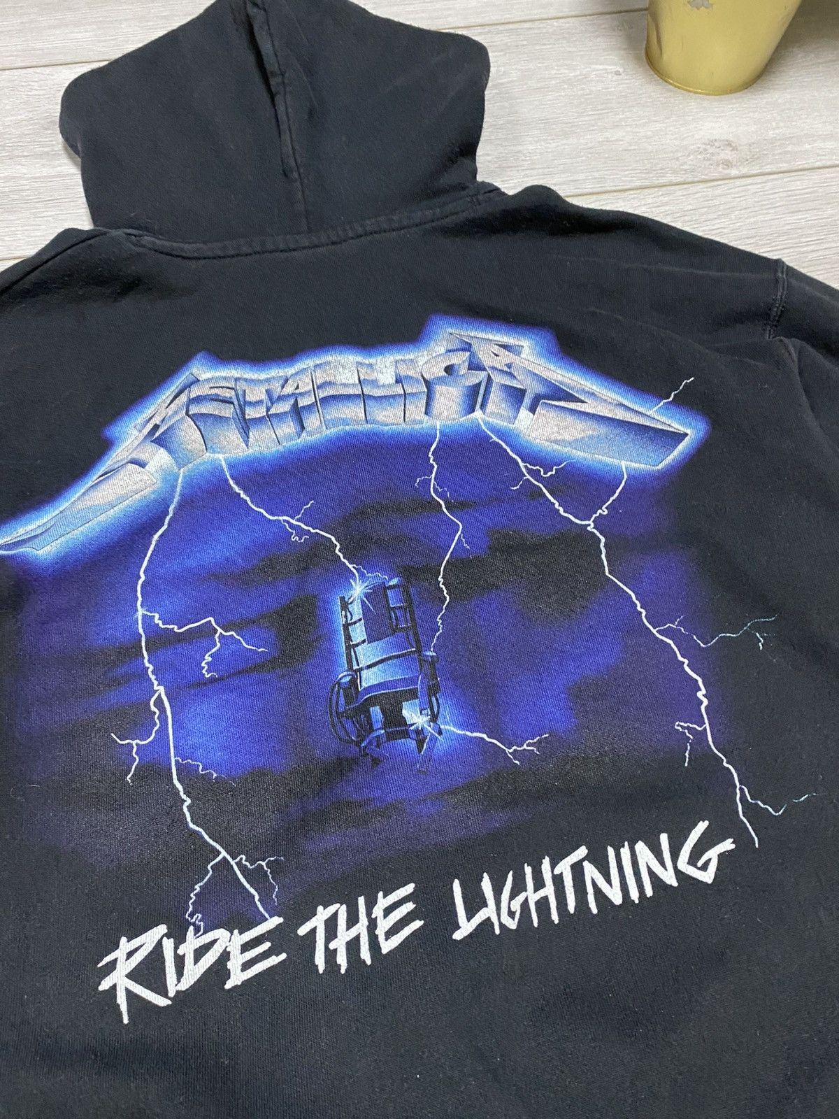 Metallica Metallica Ride the lightning zip hoodie vintage Size US XL / EU 56 / 4 - 10 Thumbnail