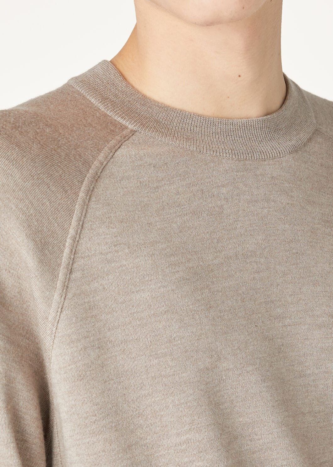 Loro Piana o1w1db10725 FAL9526 Balfour Crewneck Jumper in Beige Size US XL / EU 56 / 4 - 2 Thumbnail