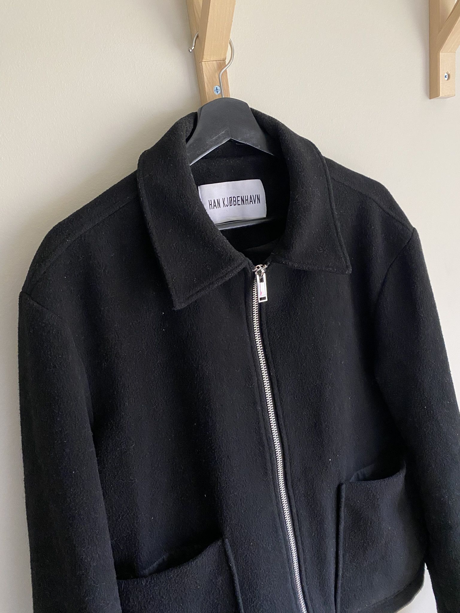 Acne Studios $810 - Zip Boxy Jacket - Black Wool Size US L / EU 52-54 / 3 - 5 Thumbnail