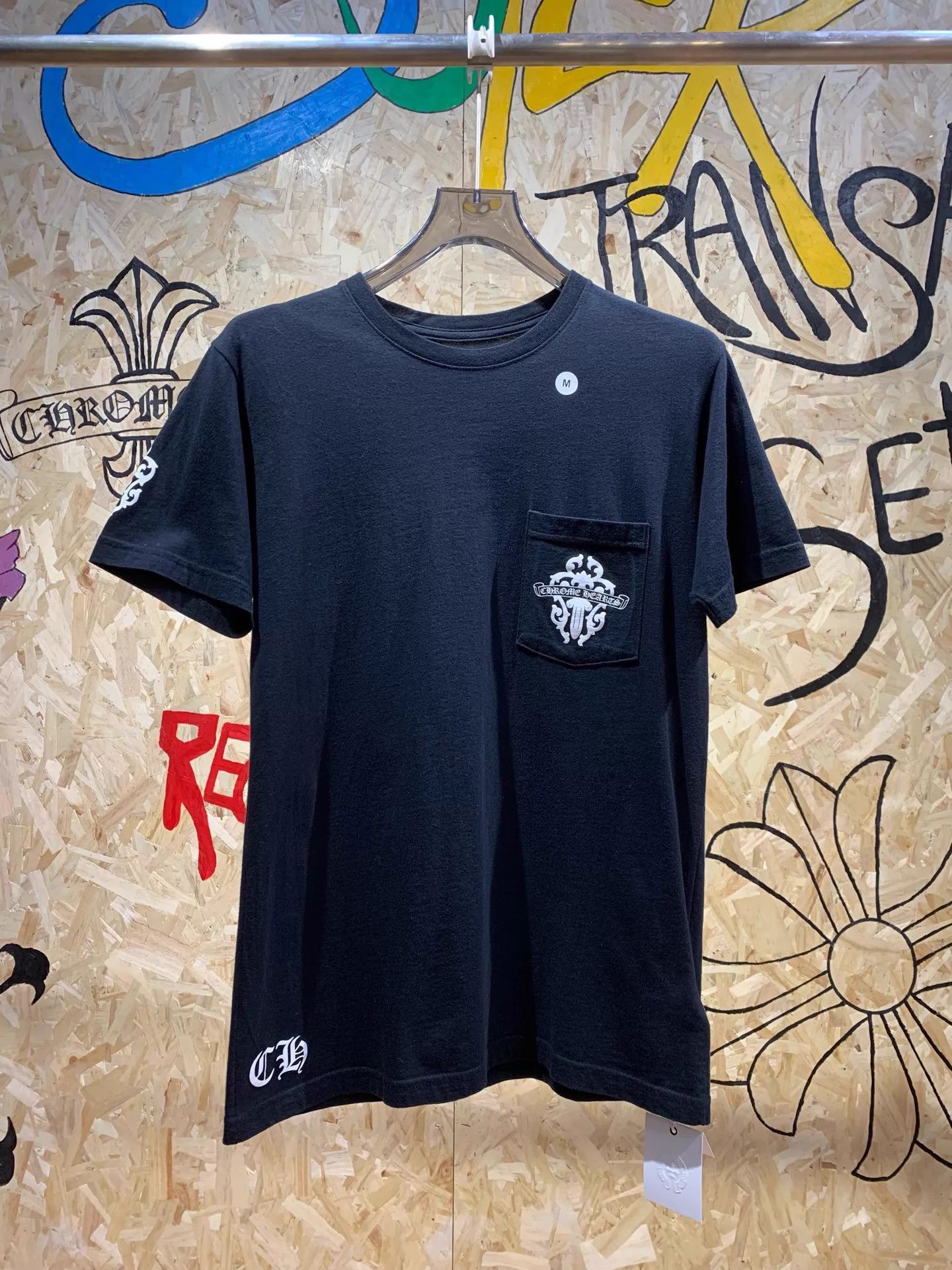 Chrome Hearts Chrome Hearts Black & White Sword Short Sleeve T-Shirt Size US M / EU 48-50 / 2 - 1 Thumbnail