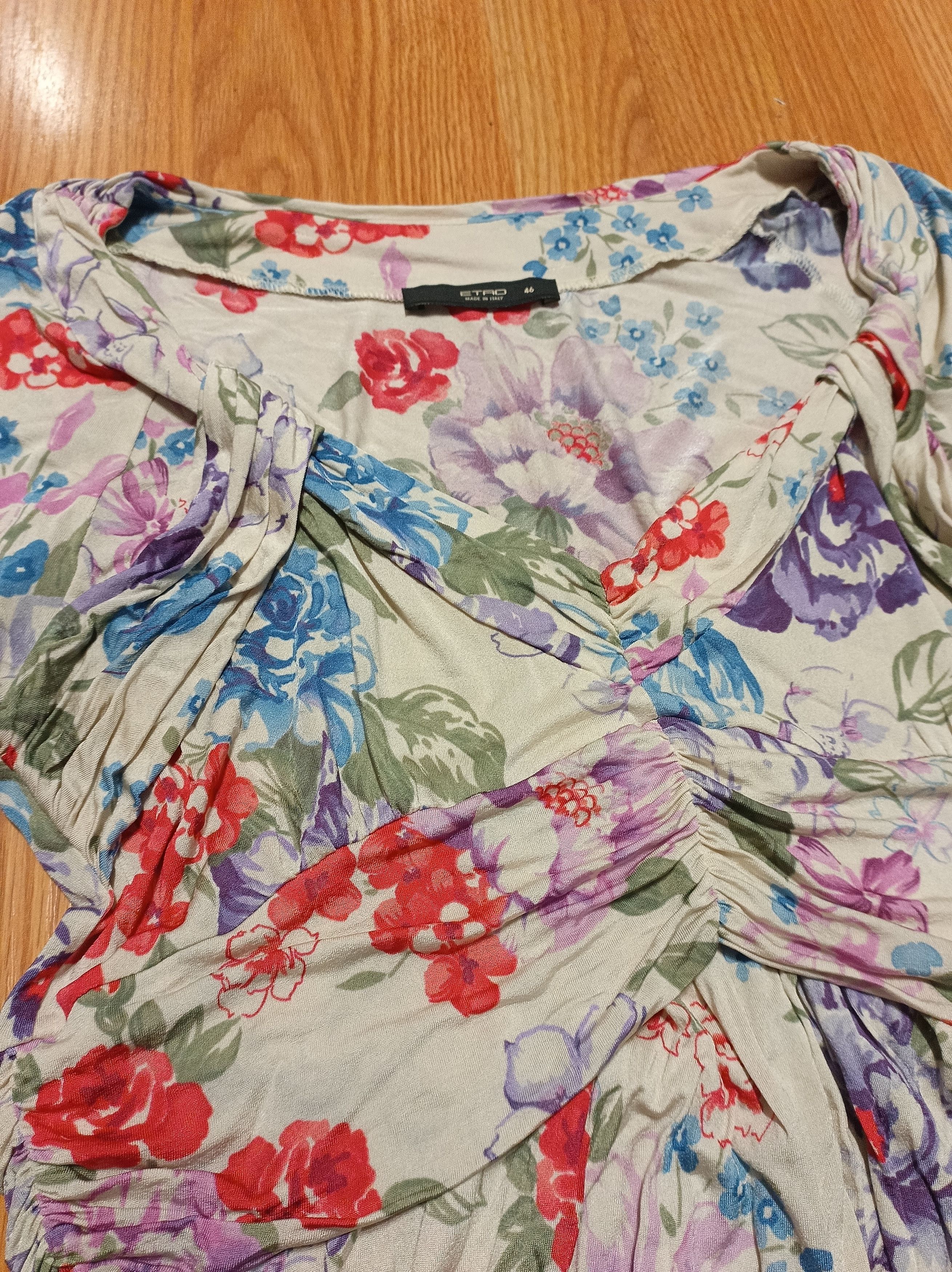 Etro ETRO Milano Floral Designer Blouse Size IT 46 Size L / US 10 / IT 46 - 8 Thumbnail