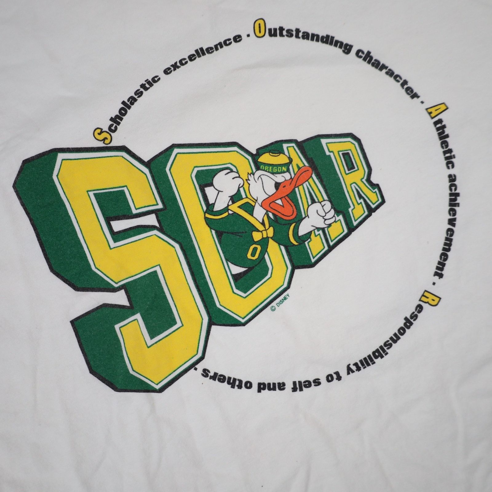 Russell Athletic × Vintage VTG 80s Russell Athletics SOAR Oregon Athletics Graphic T Size US L / EU 52-54 / 3 - 9 Thumbnail