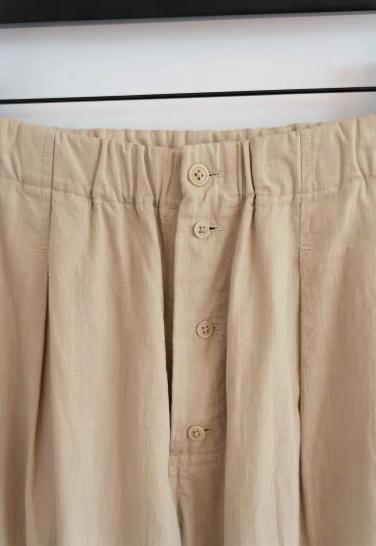 Yohji Yamamoto Yohji Yamamoto 15AW Off White Straight Trousers K4 Size US 34 / EU 50 - 3 Thumbnail