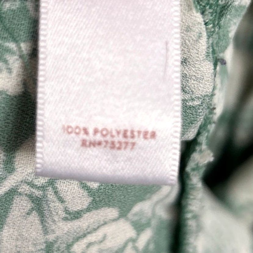 Vintage Lauren Conrad Womens Dress Green White Floral Ruffle Wrap Ruffle Sleeve Small Size S / US 4 / IT 40 - 5 Thumbnail