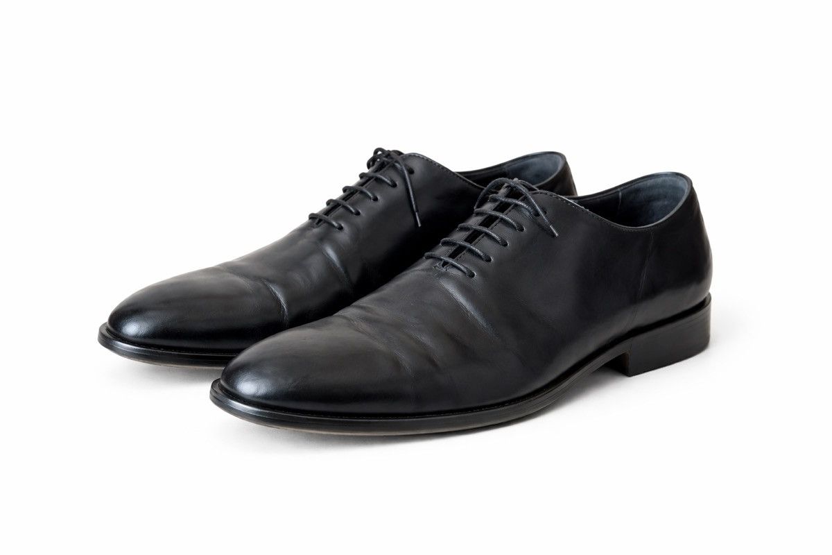 Reiss Reiss Black Leather Dress Shoes – Made in Italy – Size US 9 Size US 9 / EU 42 - 1 Thumbnail