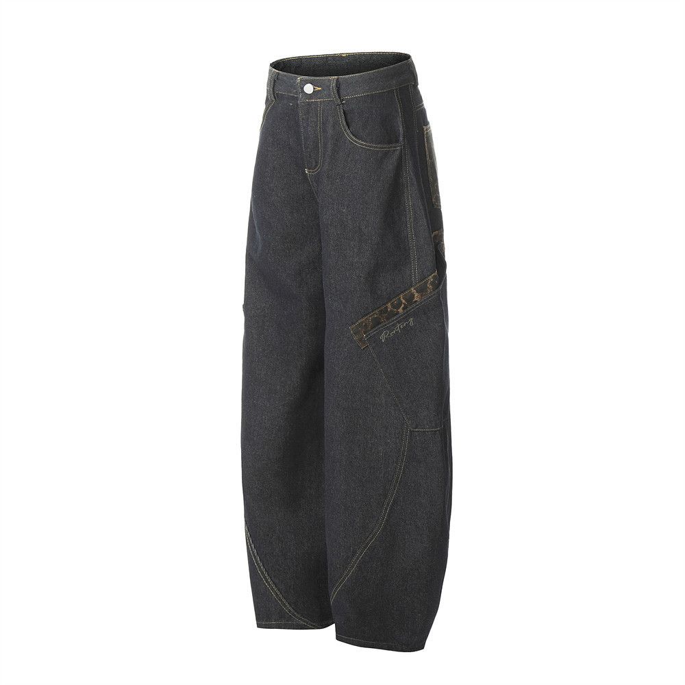 Vintage Men's vintage leopard print patchwork pocket scimitar jeans Size US 32 / EU 48 - 2 Thumbnail