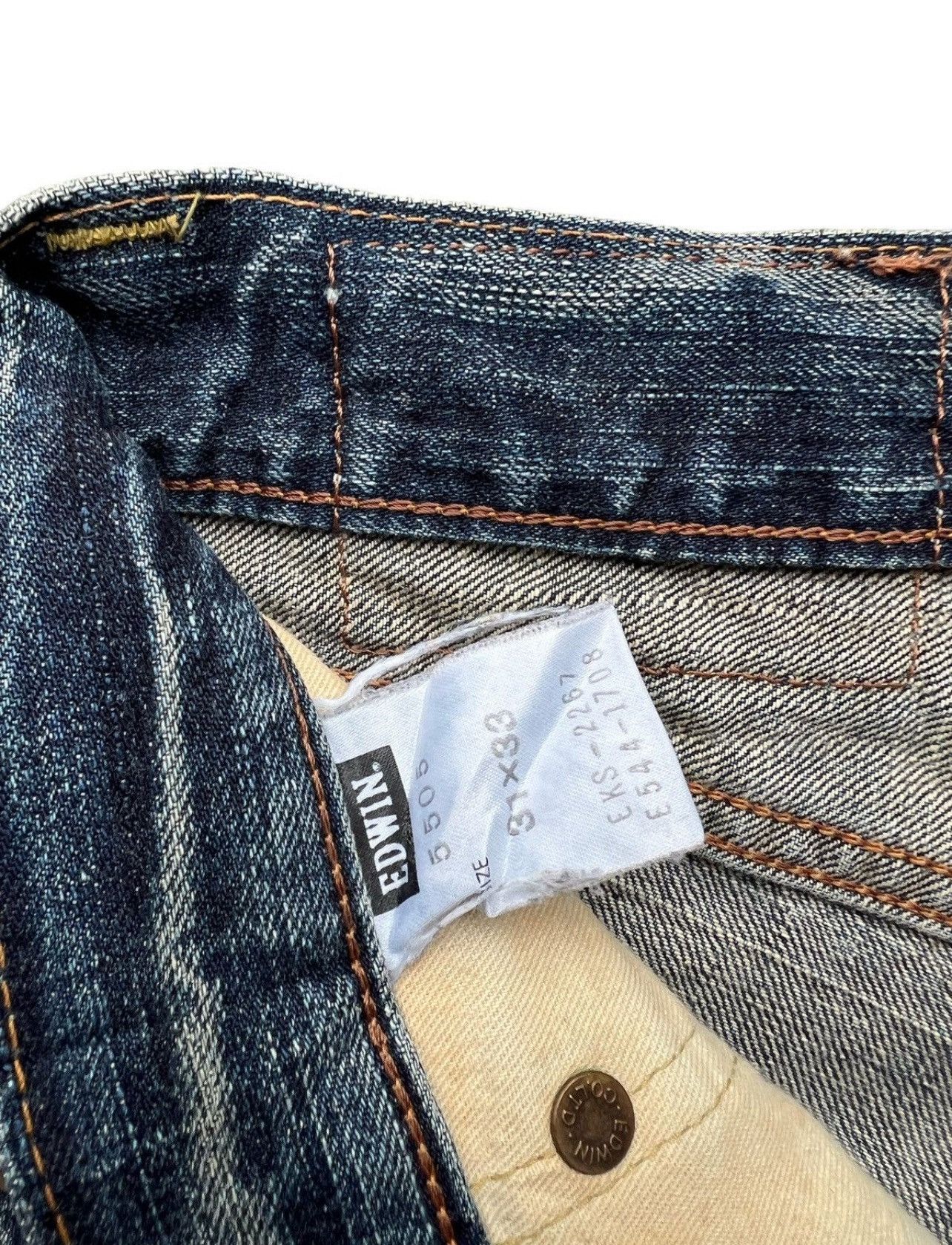 Edwin Vintage Edwin 505zx Selvedge Distressed Denim Jeans 33x31 Size US 33 - 15 Thumbnail