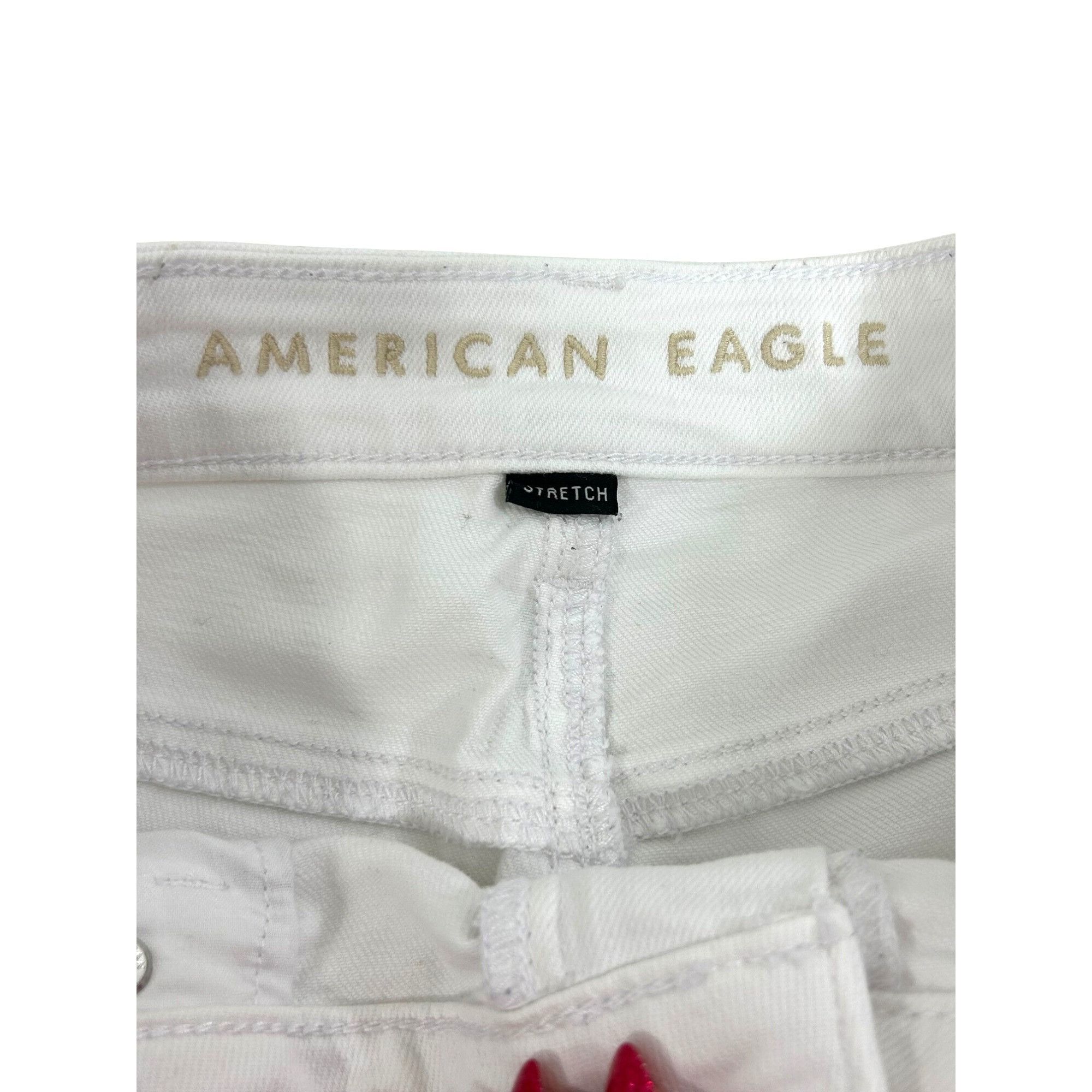 American Eagle Outfitters American Eagle Women’s White Jeans 8 Regular Ankle Tapered S Size 30" / US 8 / IT 44 - 14 Thumbnail