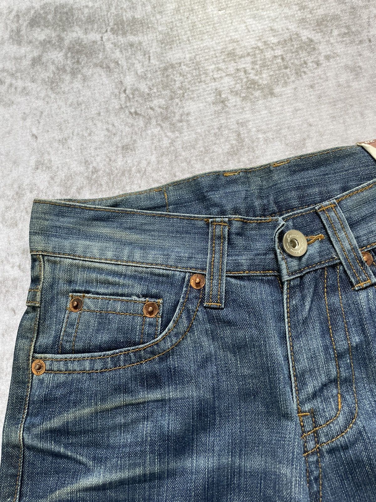 Hysteric Glamour × If Six Was Nine × Le Grande Bleu (L.G.B.) 2000s japan 3d acid wash denim pants y2k style Size US 29 - 5 Thumbnail