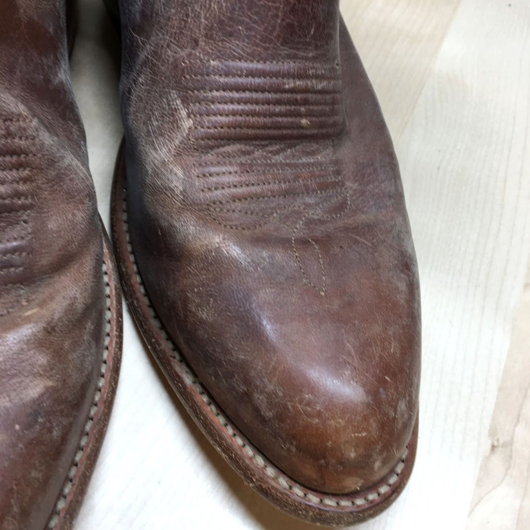 Tecovas Tecovas The Cartwright Cowboy Western Boots Mens 11.5 D Scotch Brown Cowhide Size US 12 / EU 45 - 3 Thumbnail