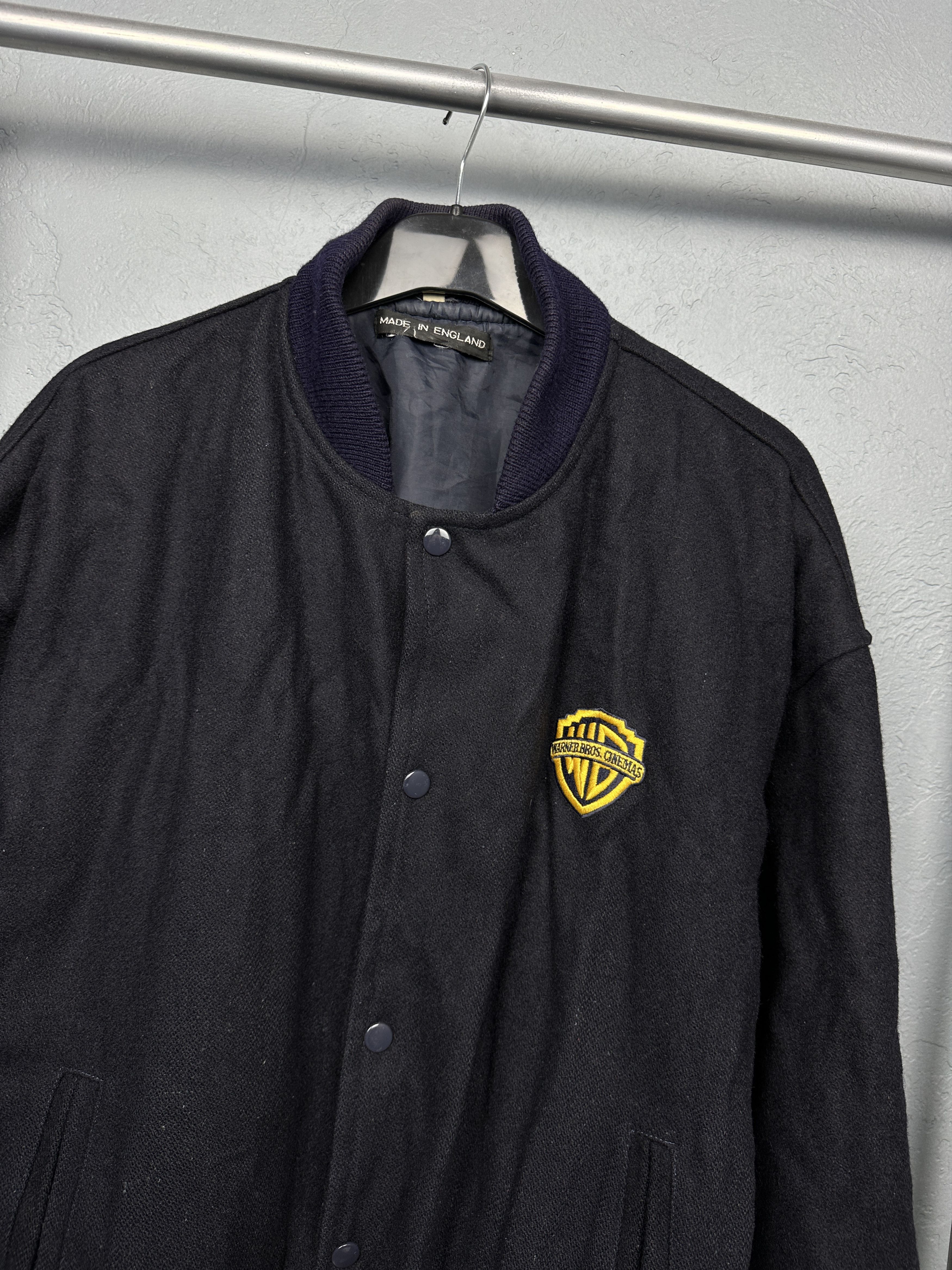 Vintage × Warner Bros Warner Bros Vintage Mens Wool Varsity Bomber Jacket Size US XL / EU 56 / 4 - 2 Thumbnail