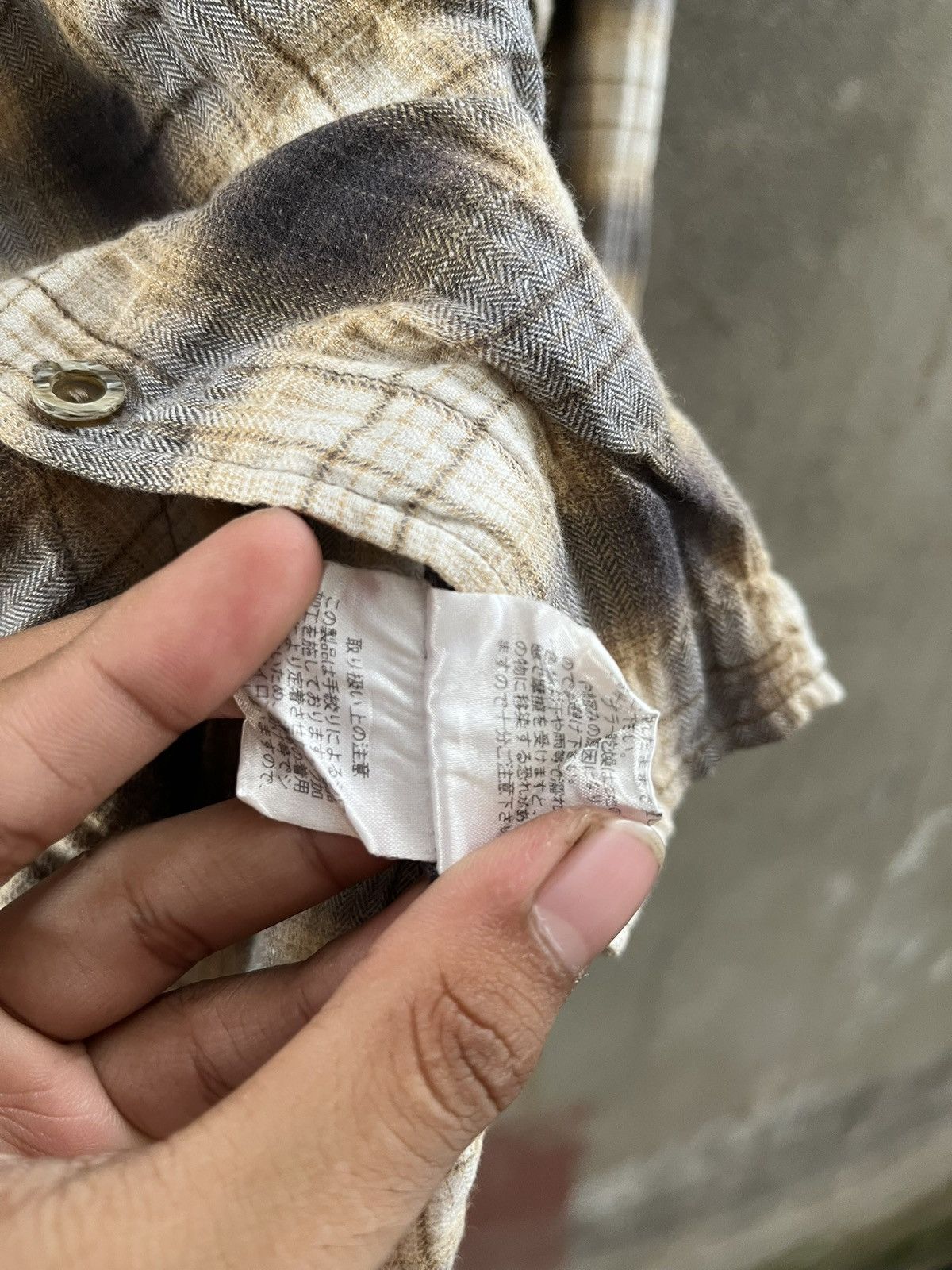 Tornado Mart Distressed Plaid Shirt – Tornado Mart Style Size US L / EU 52-54 / 3 - 9 Thumbnail
