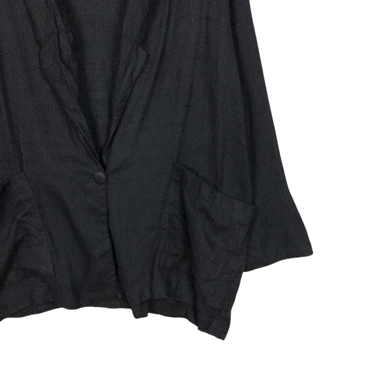 Designer × Japanese Brand × Vintage 📌Rich Black Chore Work Jacket Kenneth Mitchell Issey Miyake Size US M / EU 48-50 / 2 - 6 Thumbnail