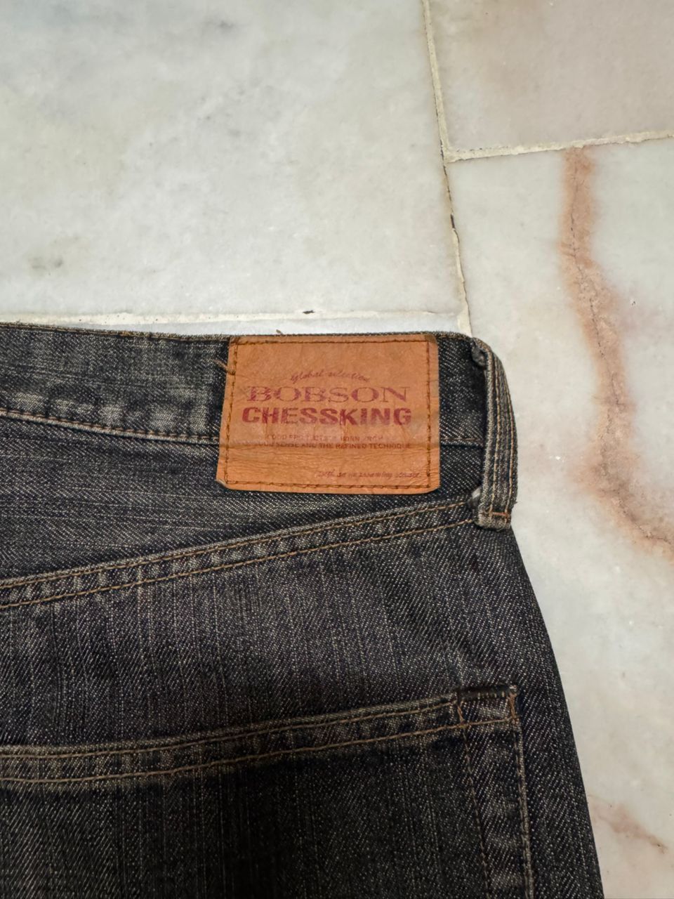 Vintage 💥ARCHIVES💥VINTAGE BOBSON CHESSKING MUDWASH DISTRESSED DENIM Size US 35 - 15 Thumbnail