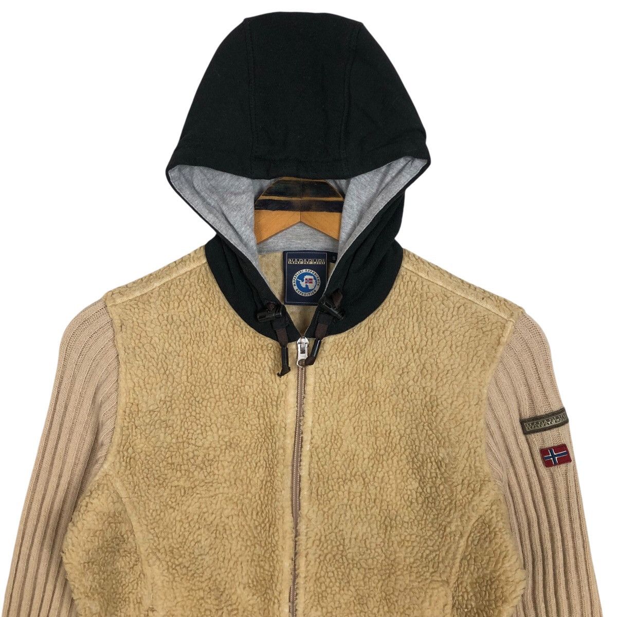 Napapijri Napapijri Hooded Fleece Sweater Zip Up Sweatshirt Size S / US 4 / IT 40 - 3 Thumbnail