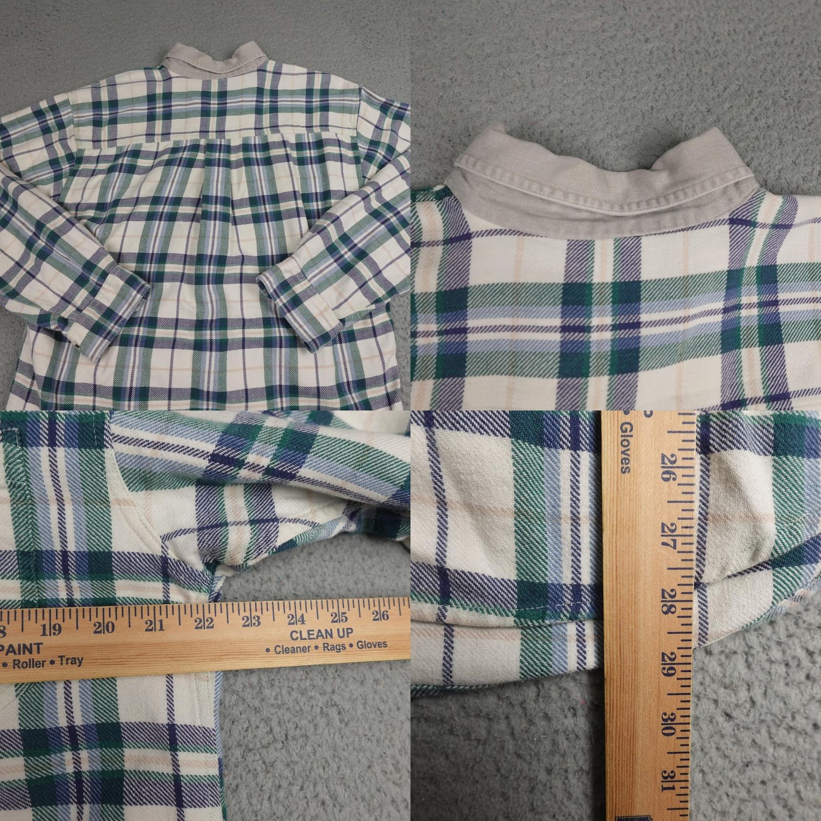 Disney VINTAGE Disney Mickey Mouse Shirt Mens Medium Green Plaid Flannel Football 90s Size US M / EU 48-50 / 2 - 9 Thumbnail