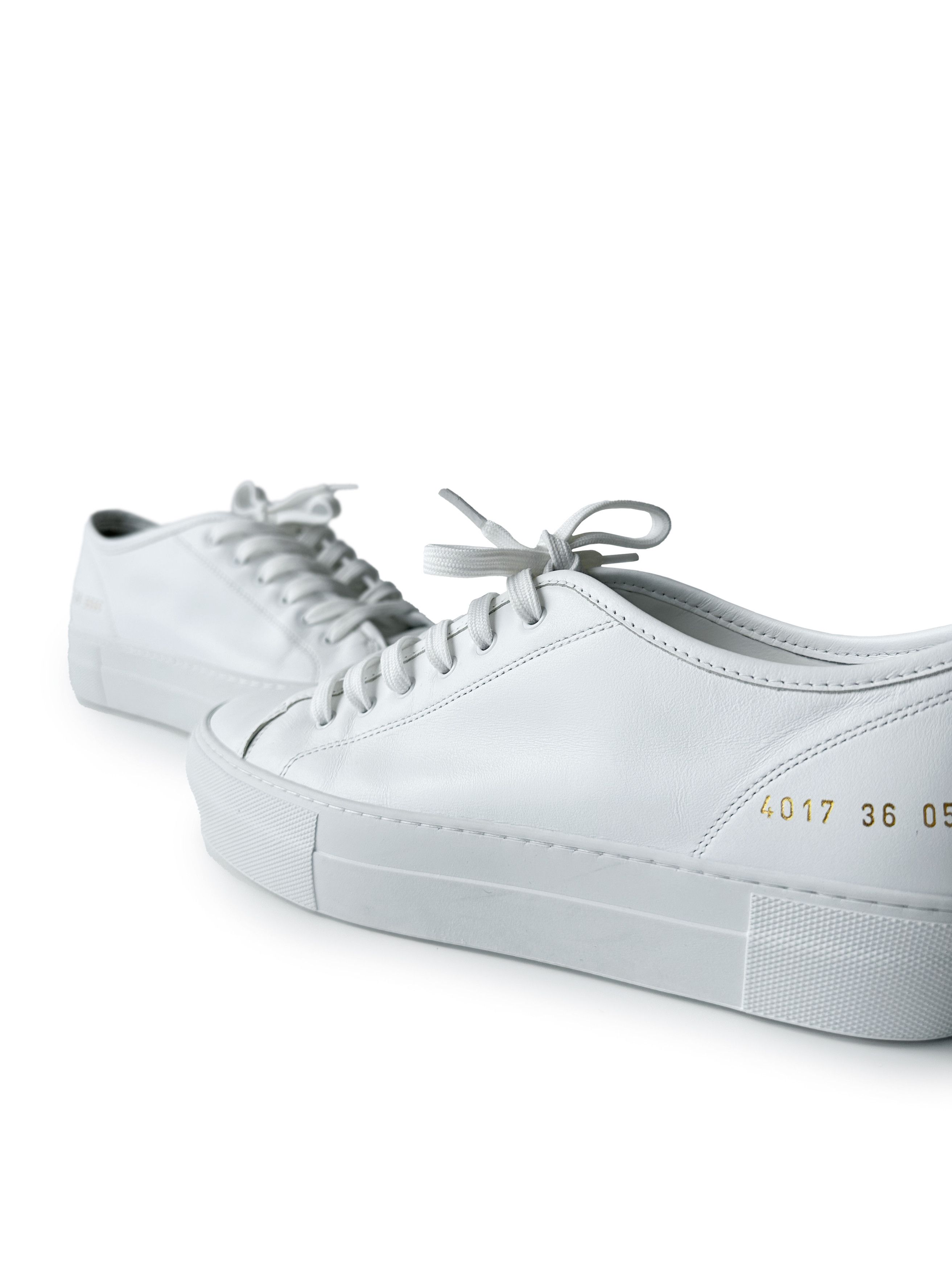 Common Projects Common Projects white Achilles leather sneakers Size US 6 / IT 36 - 2 Thumbnail