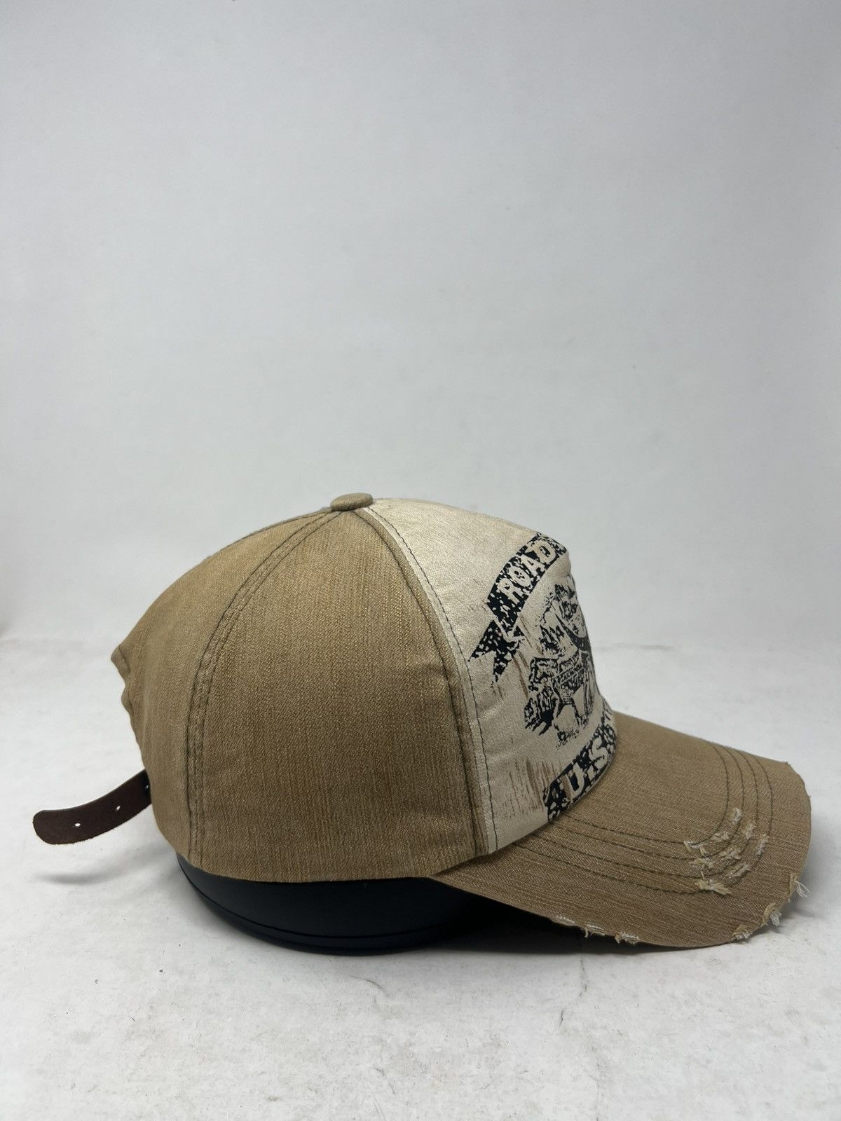 Japanese Brand U.S Western Frayed Beige Trucker Hat Size ONE SIZE - 4 Thumbnail