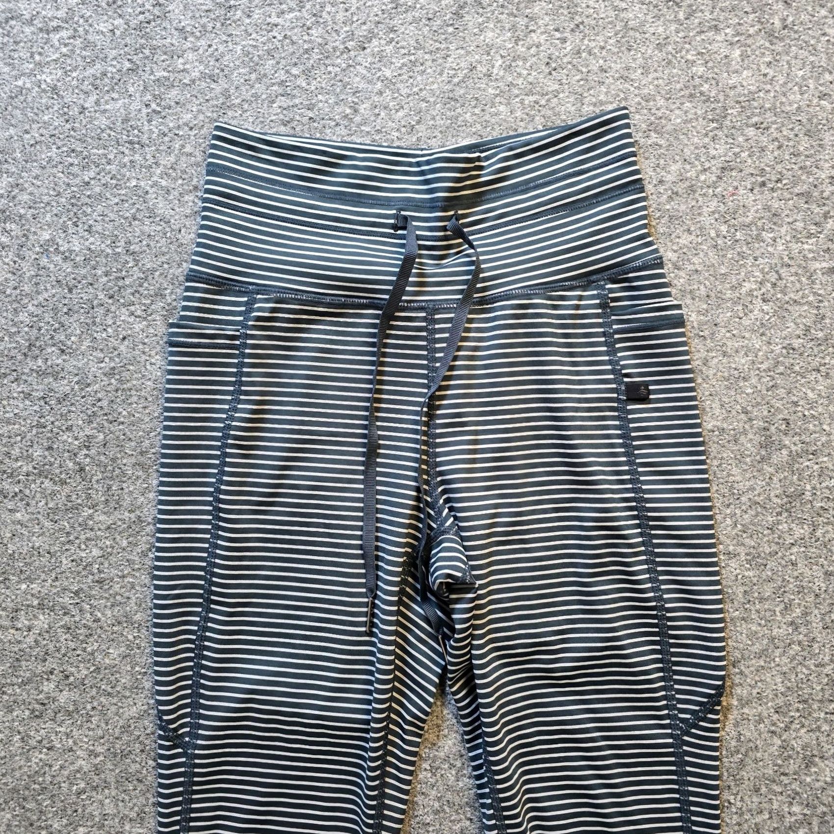 Vintage Halara Pants Womens Size Small Blue Stripe Stretch Jogger High Rise Ankle Casual Size 28" / US 6 / IT 42 - 3 Thumbnail
