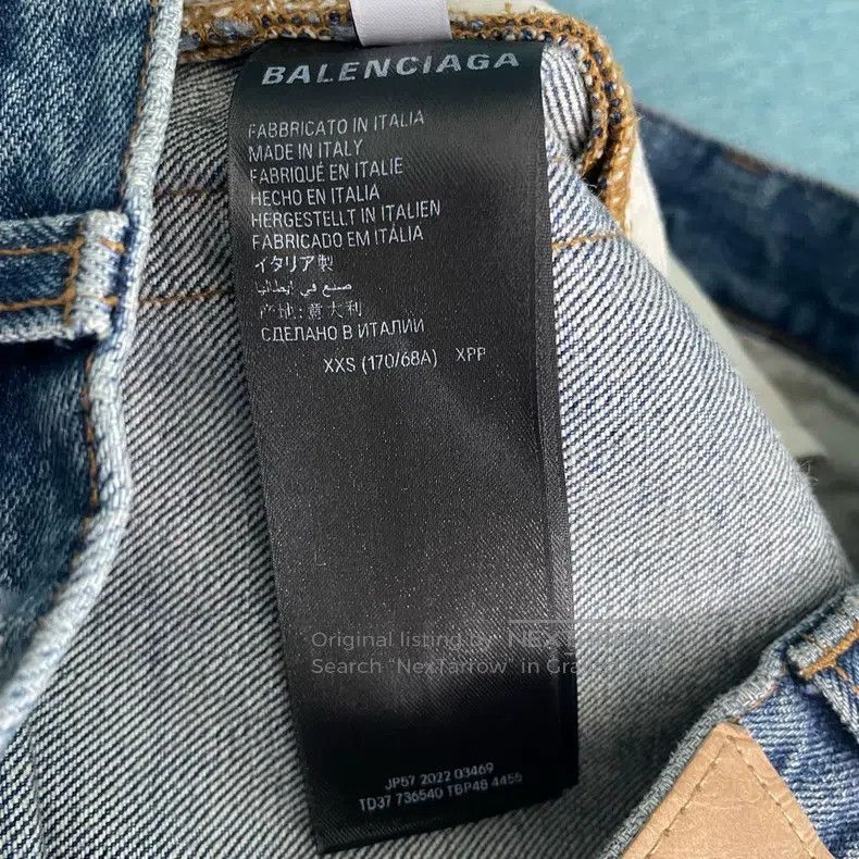 Balenciaga Balenciaga size XXS Washed Destroyed Denim Pants Size US 26 / EU 42 - 3 Thumbnail