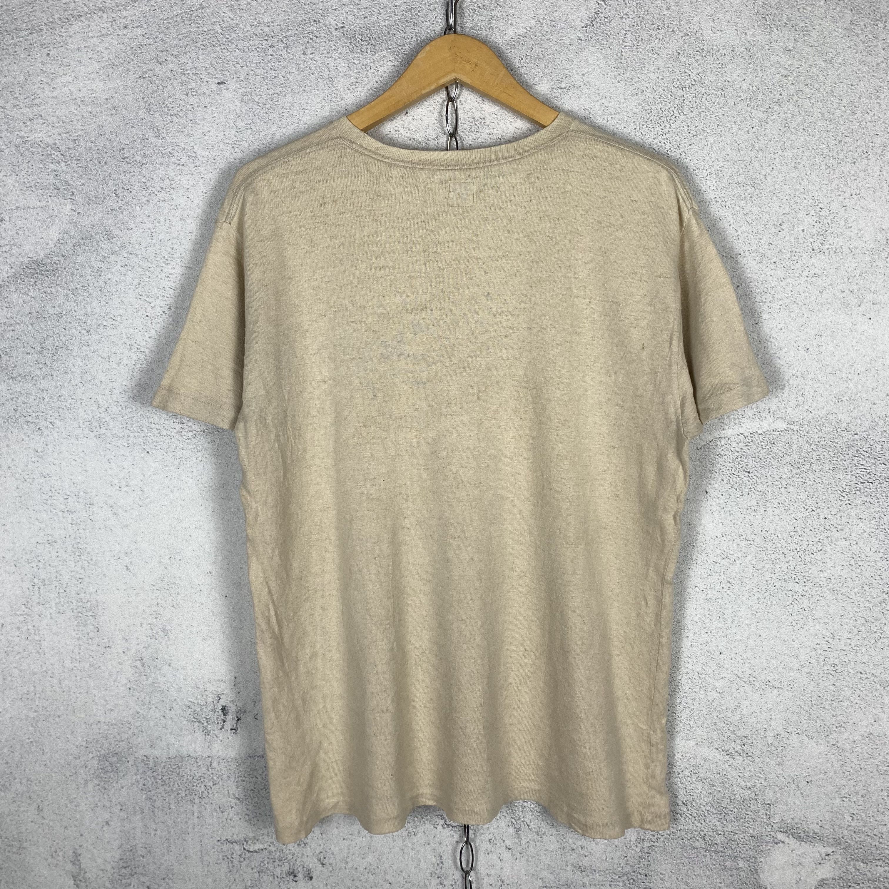Japanese Brand Heritage Stone 'IDEALISM' Hemp Tshirt Size US M / EU 48-50 / 2 - 4 Thumbnail