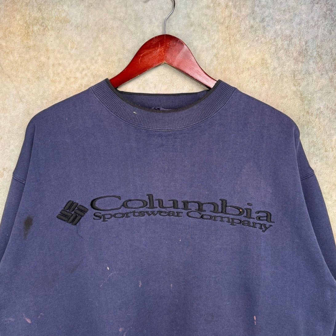 Columbia × Vintage VTG 90s Columbia Sporstwear Sweatshirt Mens Sz M Blue Size US M / EU 48-50 / 2 - 4 Thumbnail