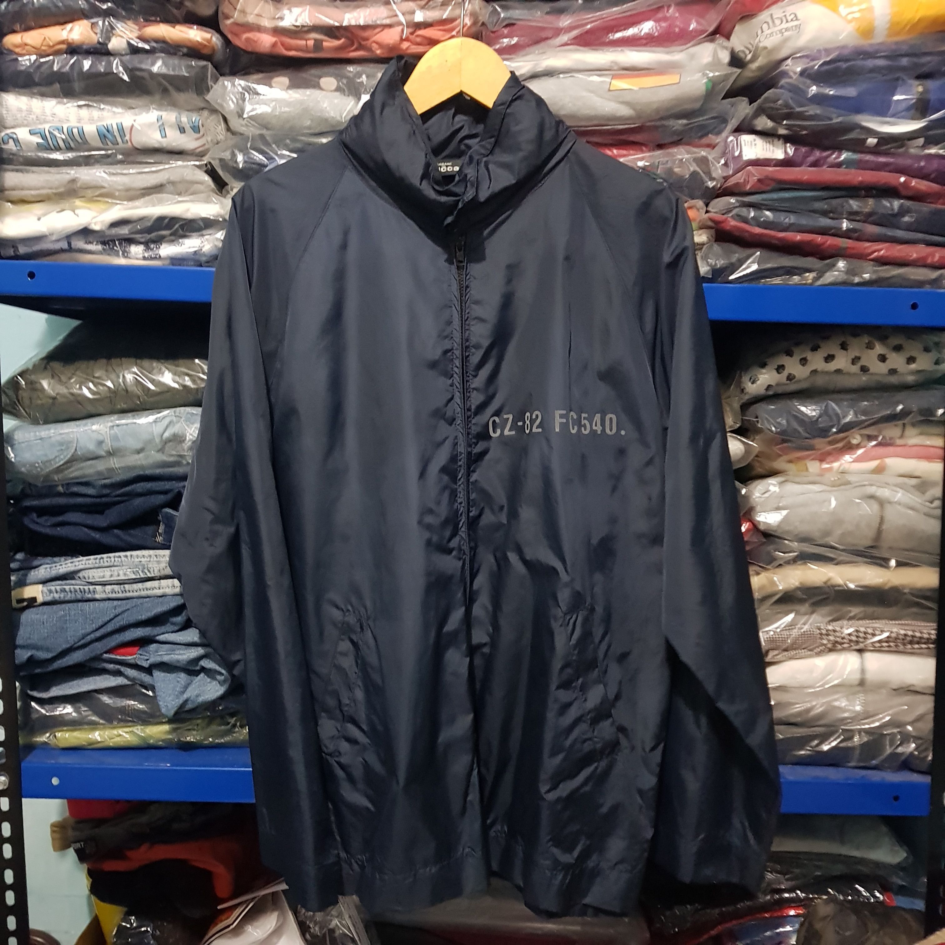 image of Cabane De Zucca By Issey Miyake Jacket 3M Font in Navy/Blue, Men's (Size Large)