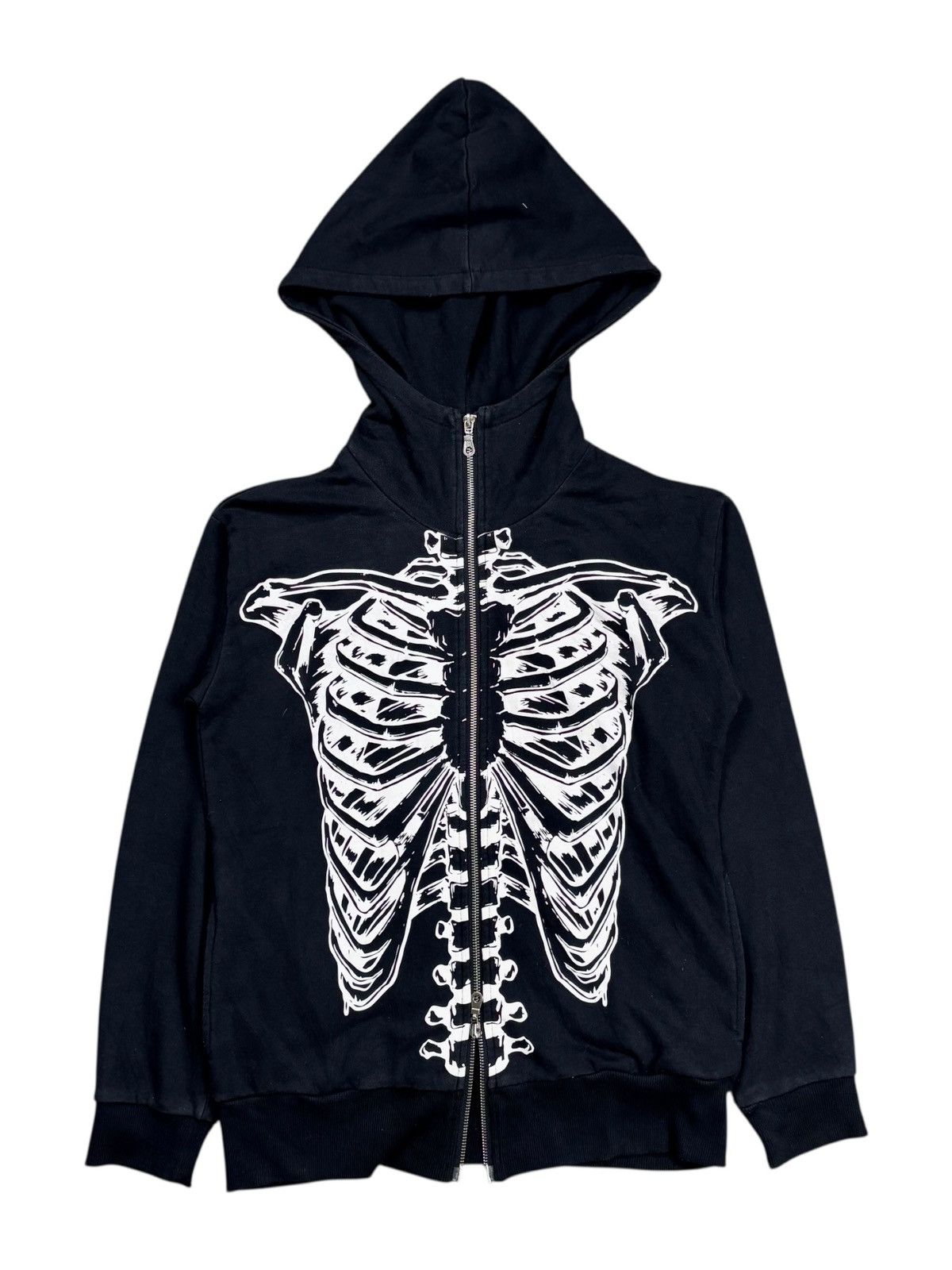 Beauty Beast 2000s Glad News - Dragon Skeleton Zip Hoodie Size US M / EU 48-50 / 2 - 2 Thumbnail