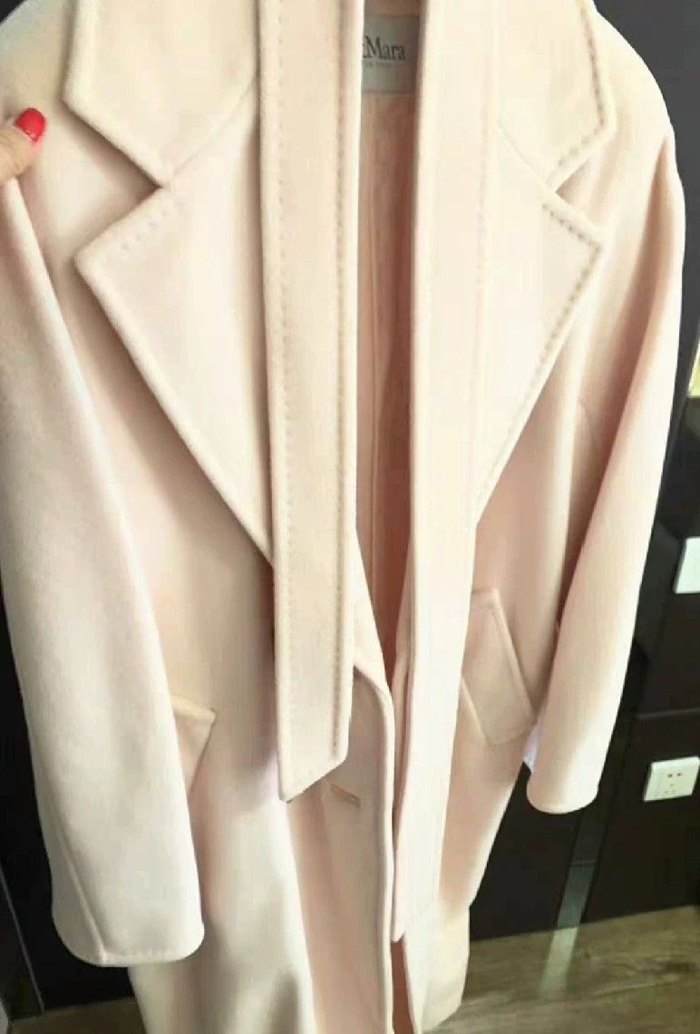 Max Mara Max Mara 101801 Coat, belted, cherry pollen Size M / US 6-8 / IT 42-44 - 2 Thumbnail