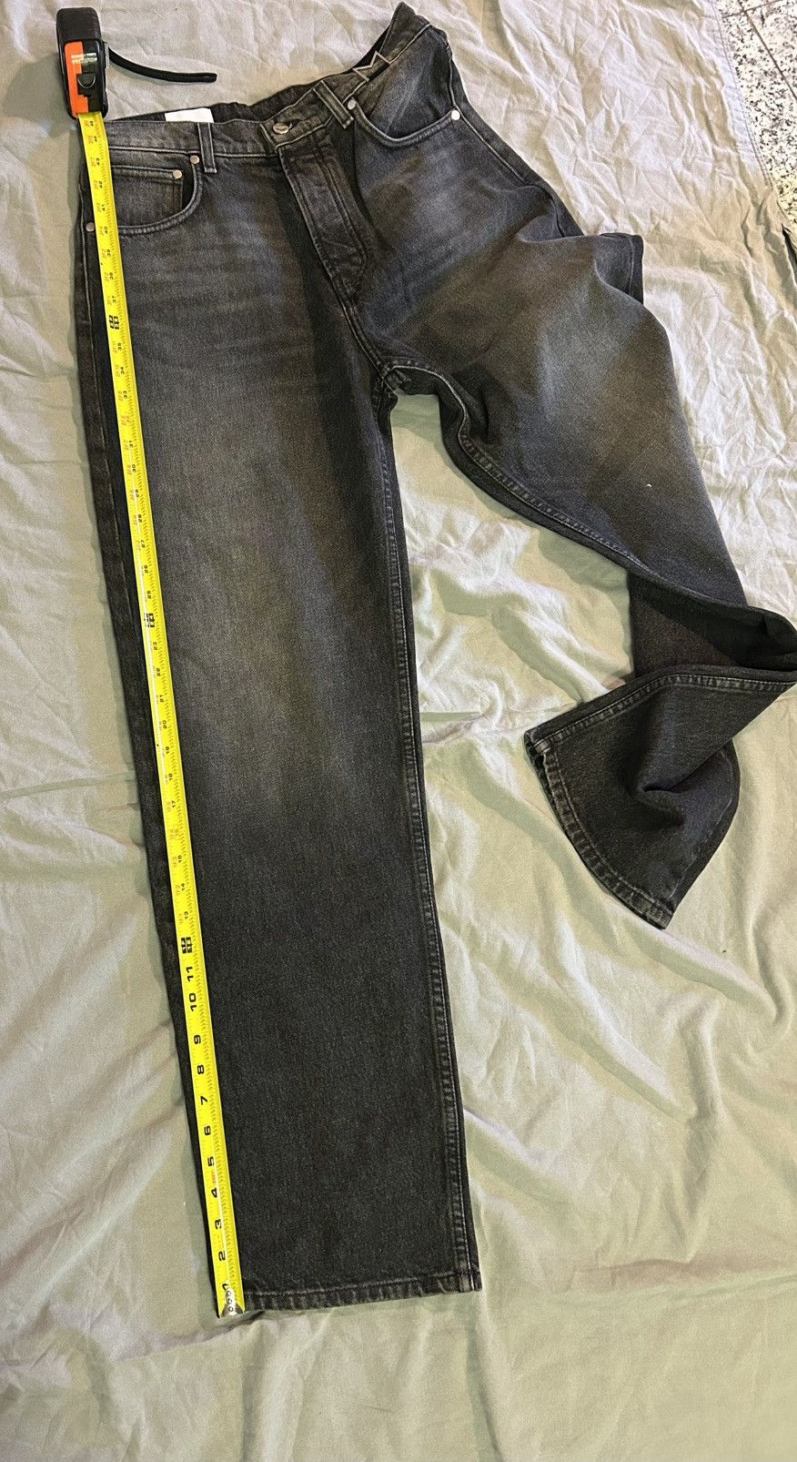 Rhude Rhude Wide Leg Black Jeans Size US 30 / EU 46 - 10 Thumbnail