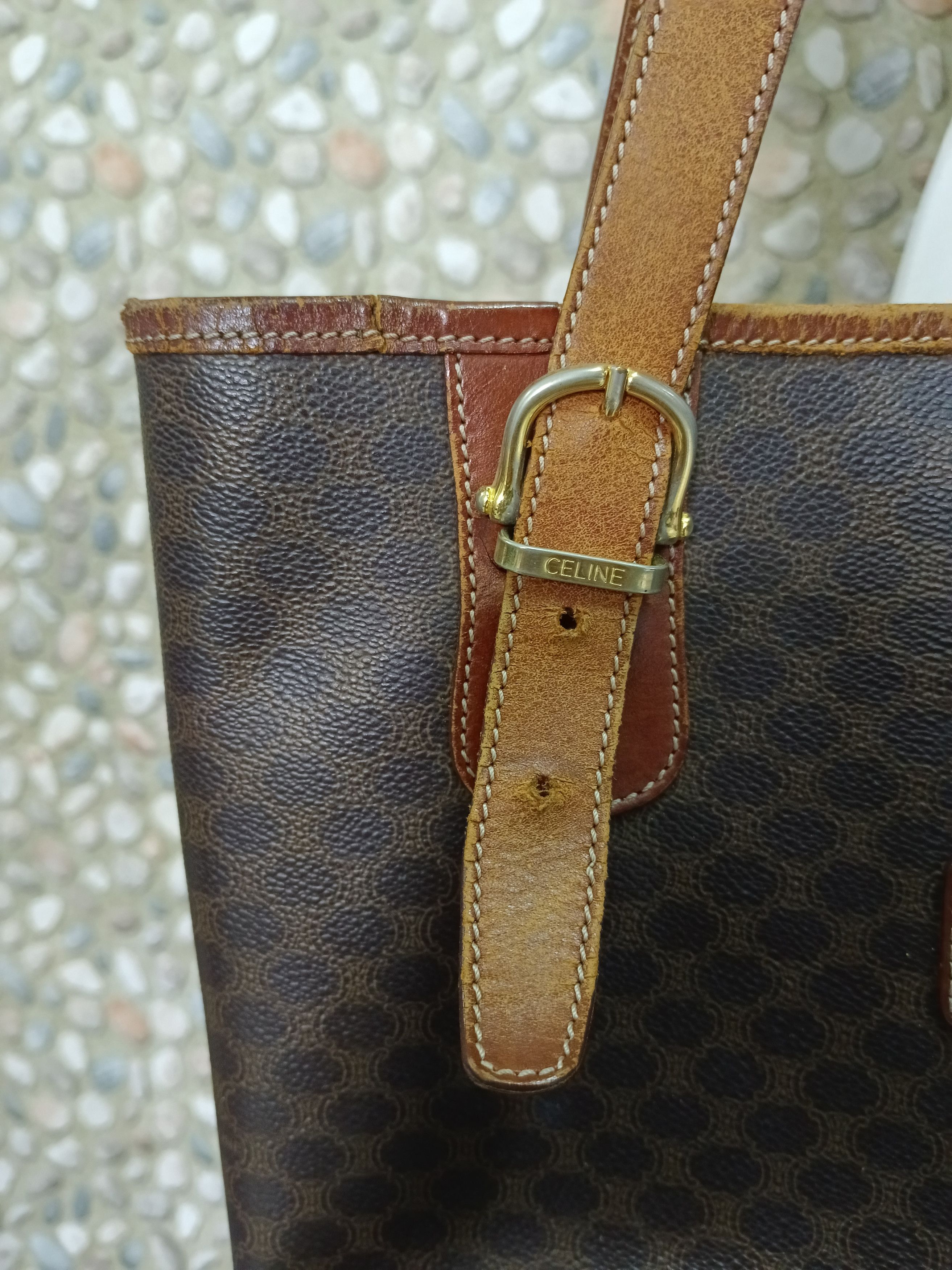 Celine CELINE MACADAM TOTE BAG Size ONE SIZE - 4 Thumbnail