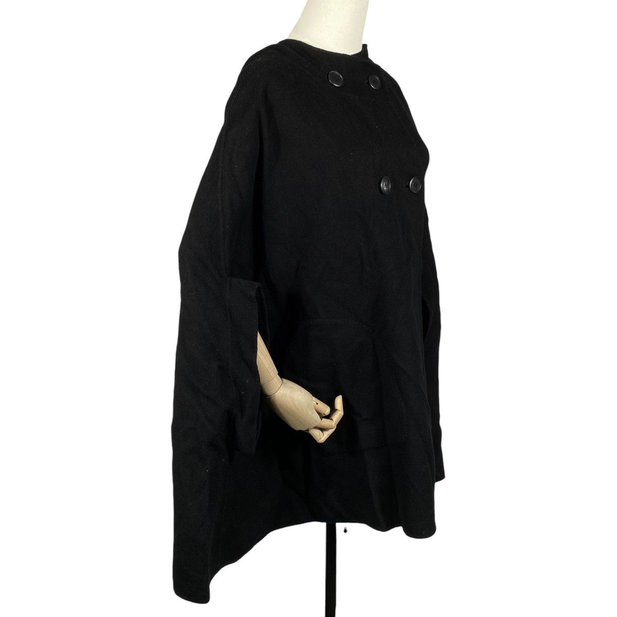 Tsumori Chisato Vintage Tsumori Chisato Hooded Wool Cape Coat Size M / US 6-8 / IT 42-44 - 4 Thumbnail