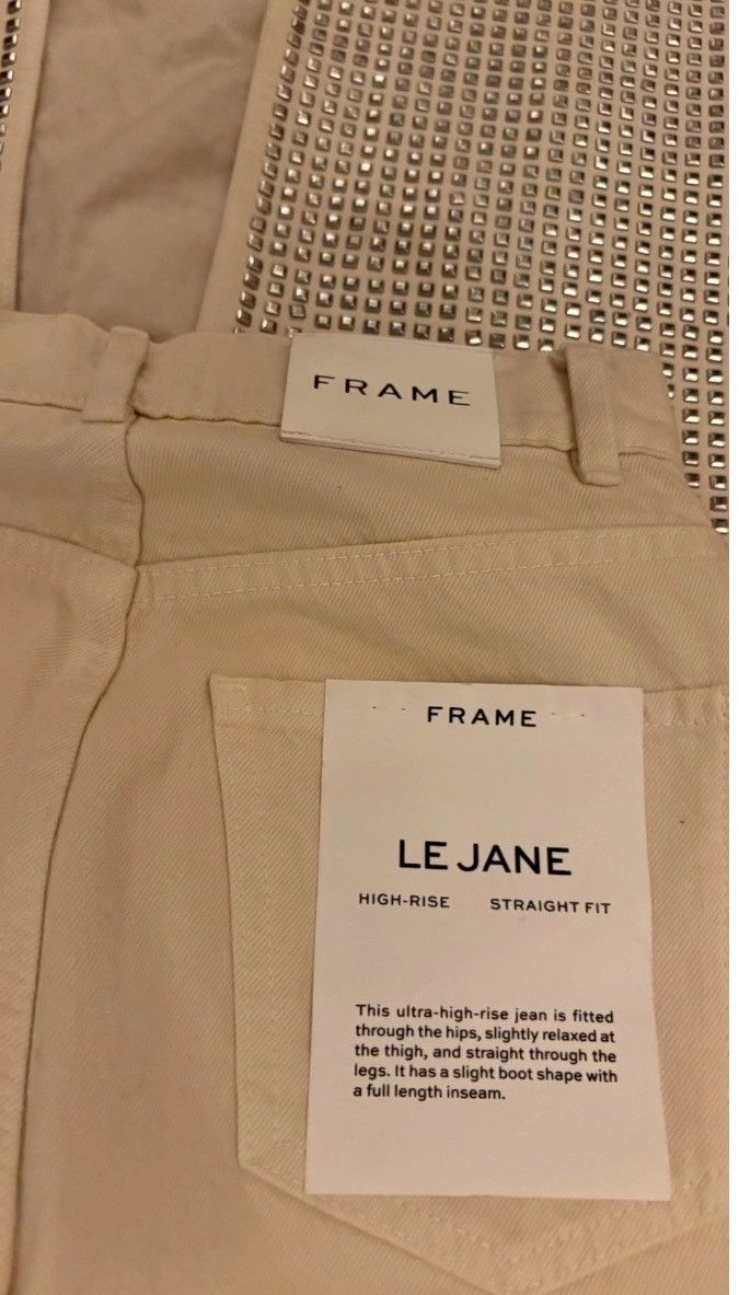 Frame FRAME Atelier if Denim Le Jane Hi Rise Studded Jeans Size 23" - 7 Thumbnail