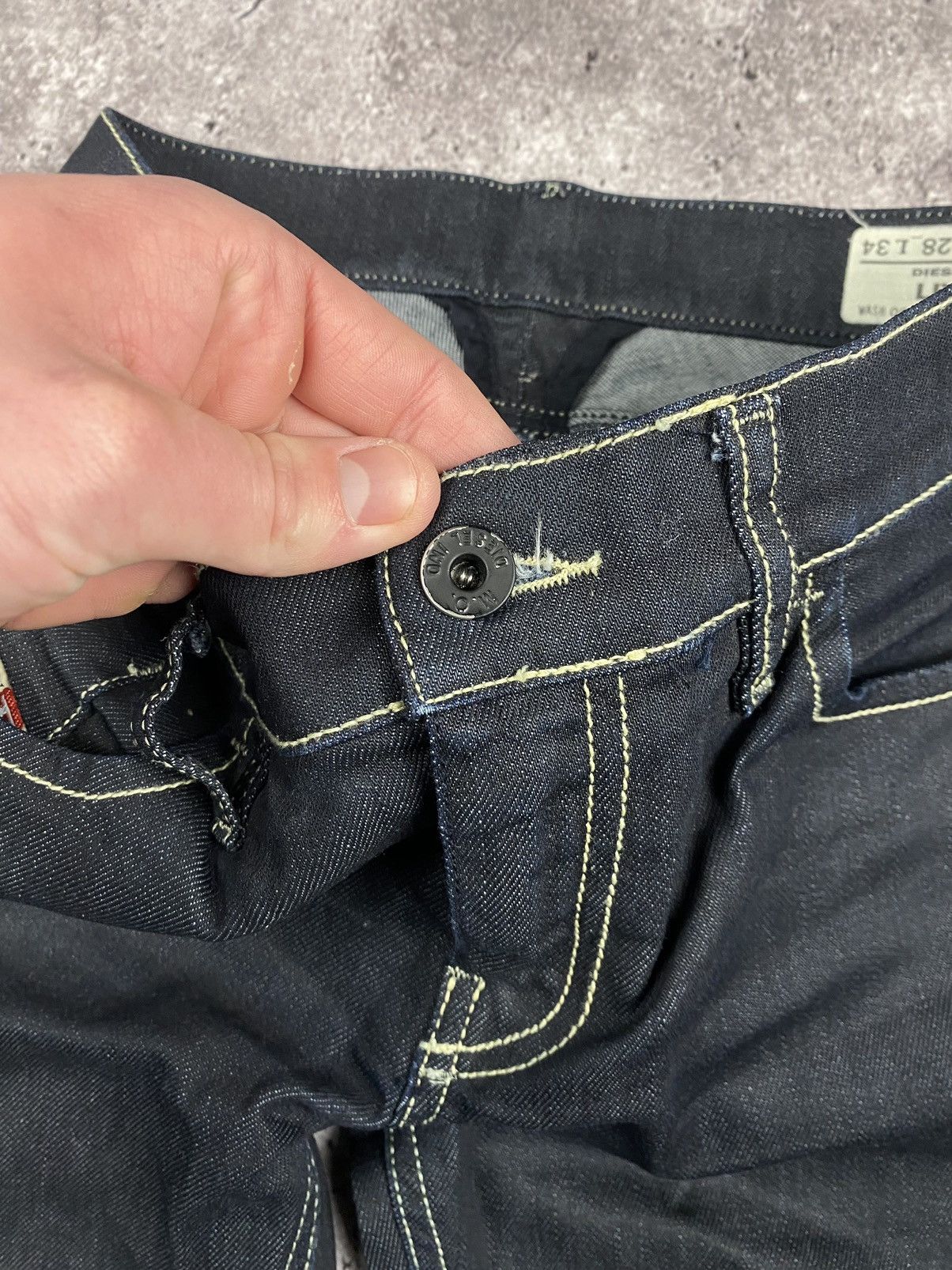 Diesel × Japanese Brand × Junya Watanabe Vintage Diesel Junya Watanabe Baggy distressed Japan jeans😊 Size 28" / US 6 / IT 42 - 5 Thumbnail