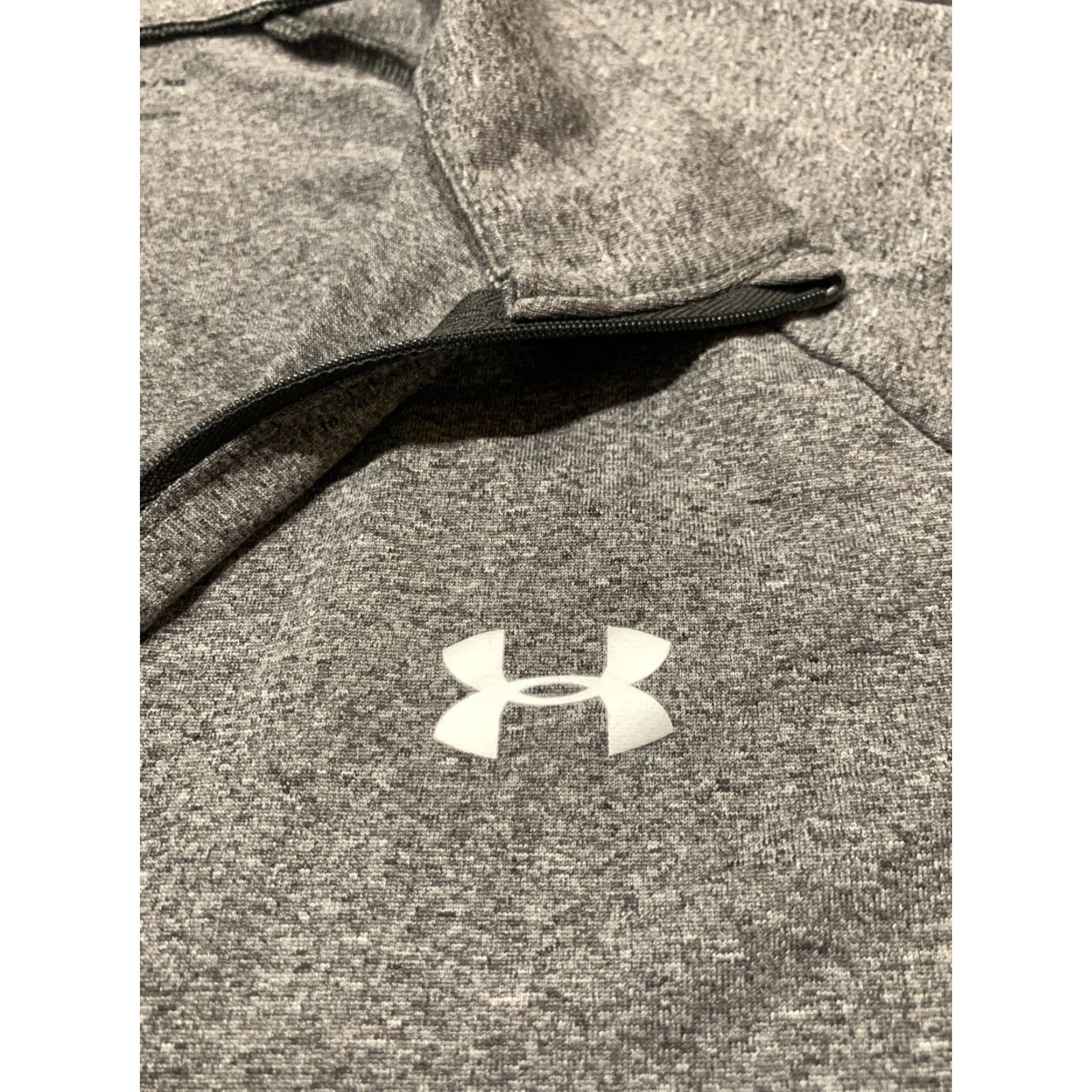 Under Armour VINTAGE Under Armour HeatGear Womens Long Sleeve 1/4 Zip Pullover Top Size XL Gray Activewear Sports Size XL / US 12-14 / IT 48-50 - 6 Thumbnail