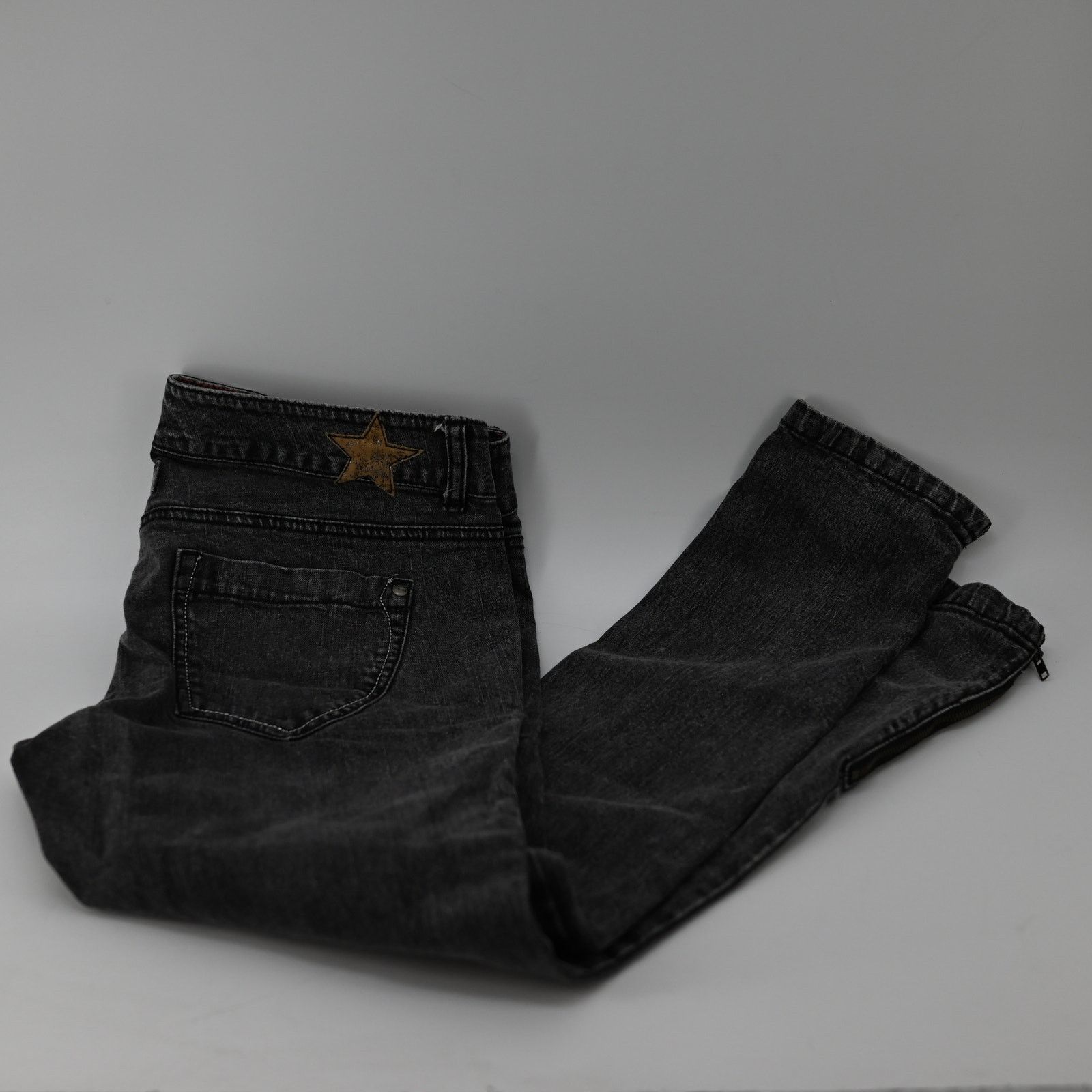 DKNY DKNY Skinny Jeans Y2K Style Zipper Faded Black Women Size 30 Size 30" / US 8 / IT 44 - 4 Thumbnail