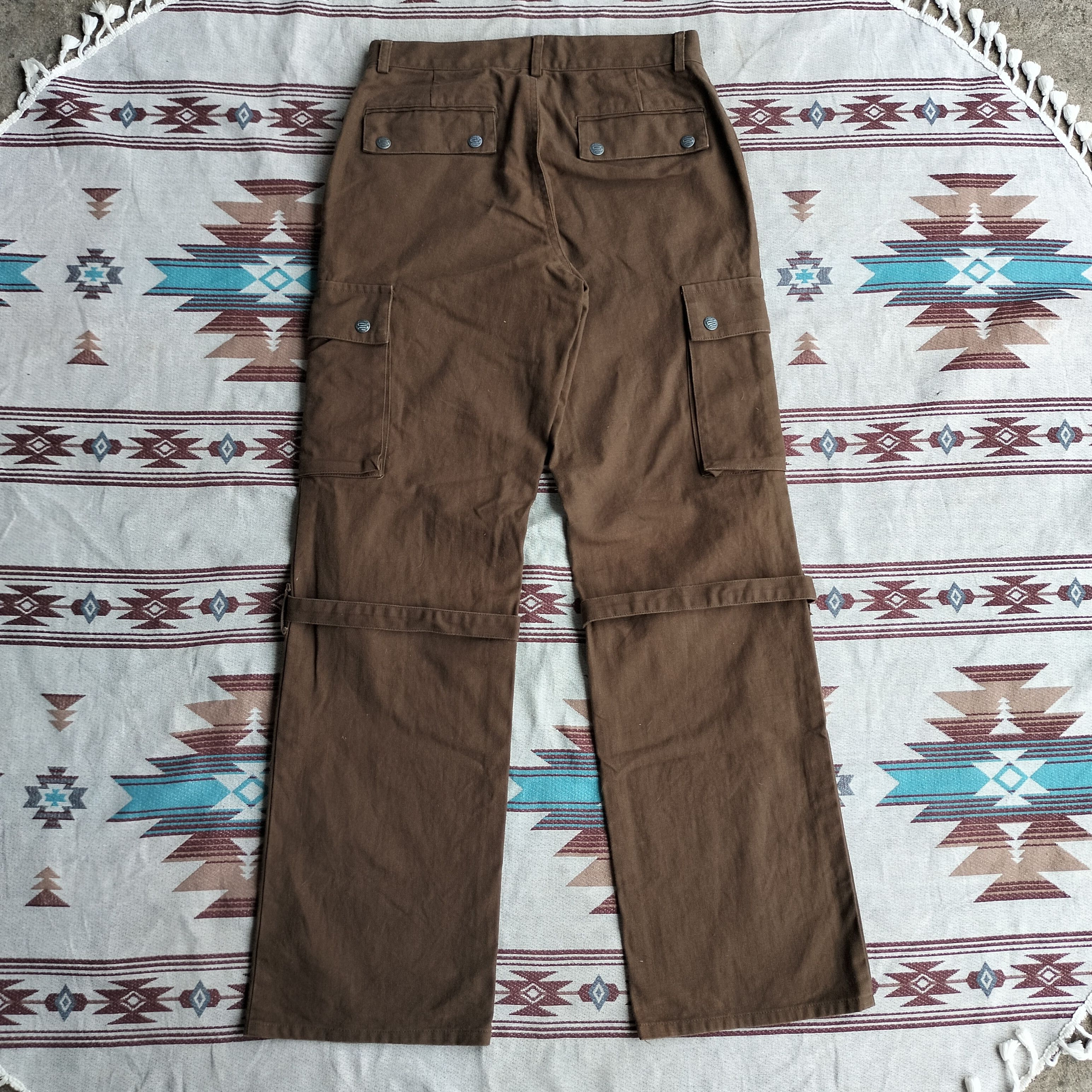 PPFM Schlussel bondage wide leg cargo pants (Realy rare) Size US 30 / EU 46 - 2 Thumbnail