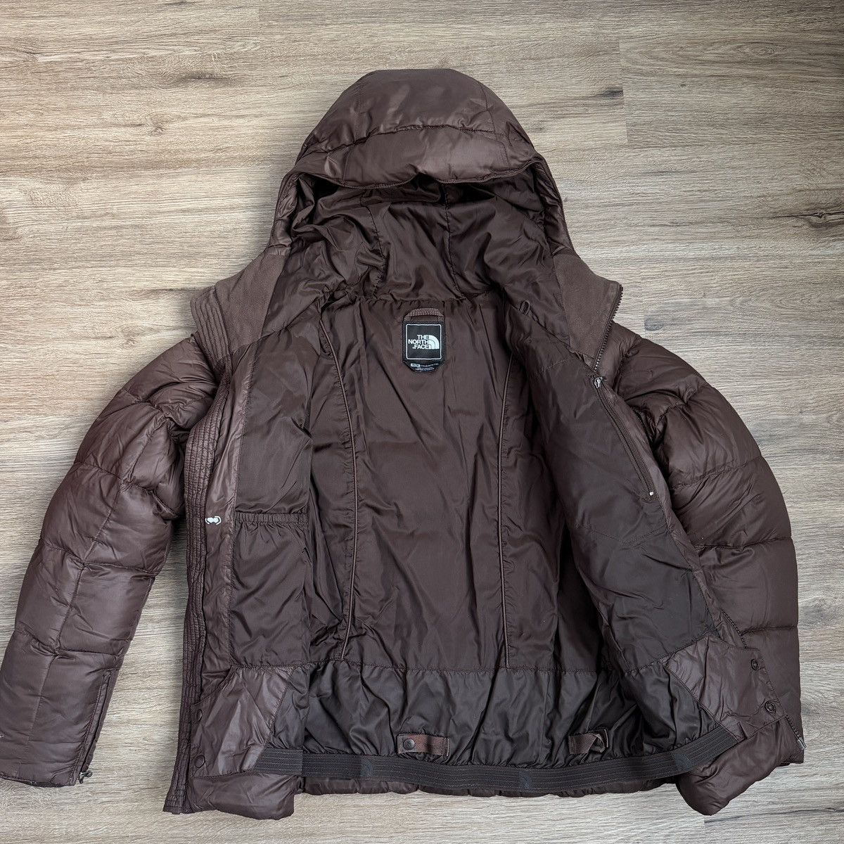 The North Face Brown The North Face 600 Hooded Puffer Jacket Ski Snow Size M / US 6-8 / IT 42-44 - 6 Thumbnail
