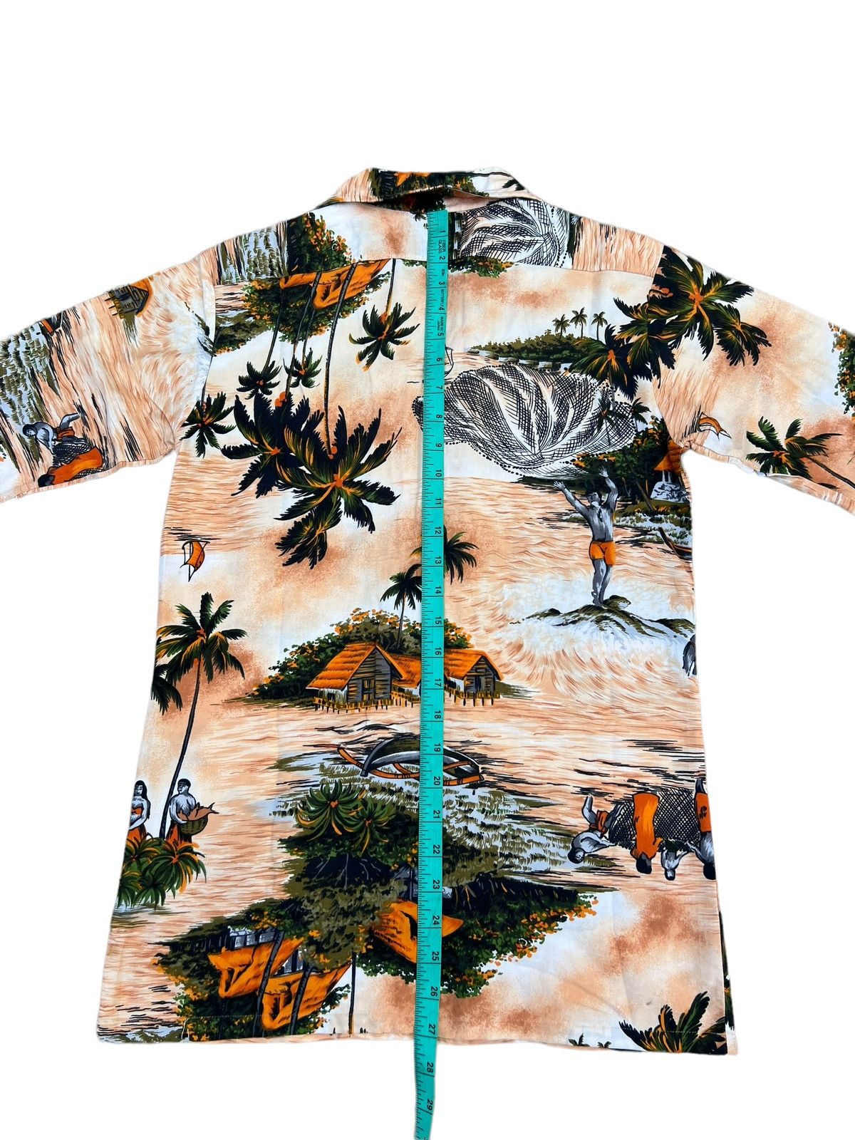 Japanese Brand × Vintage 60s 70s Hawaiian Shirt Lincoln Fisherman Island Size US S / EU 44-46 / 1 - 4 Thumbnail