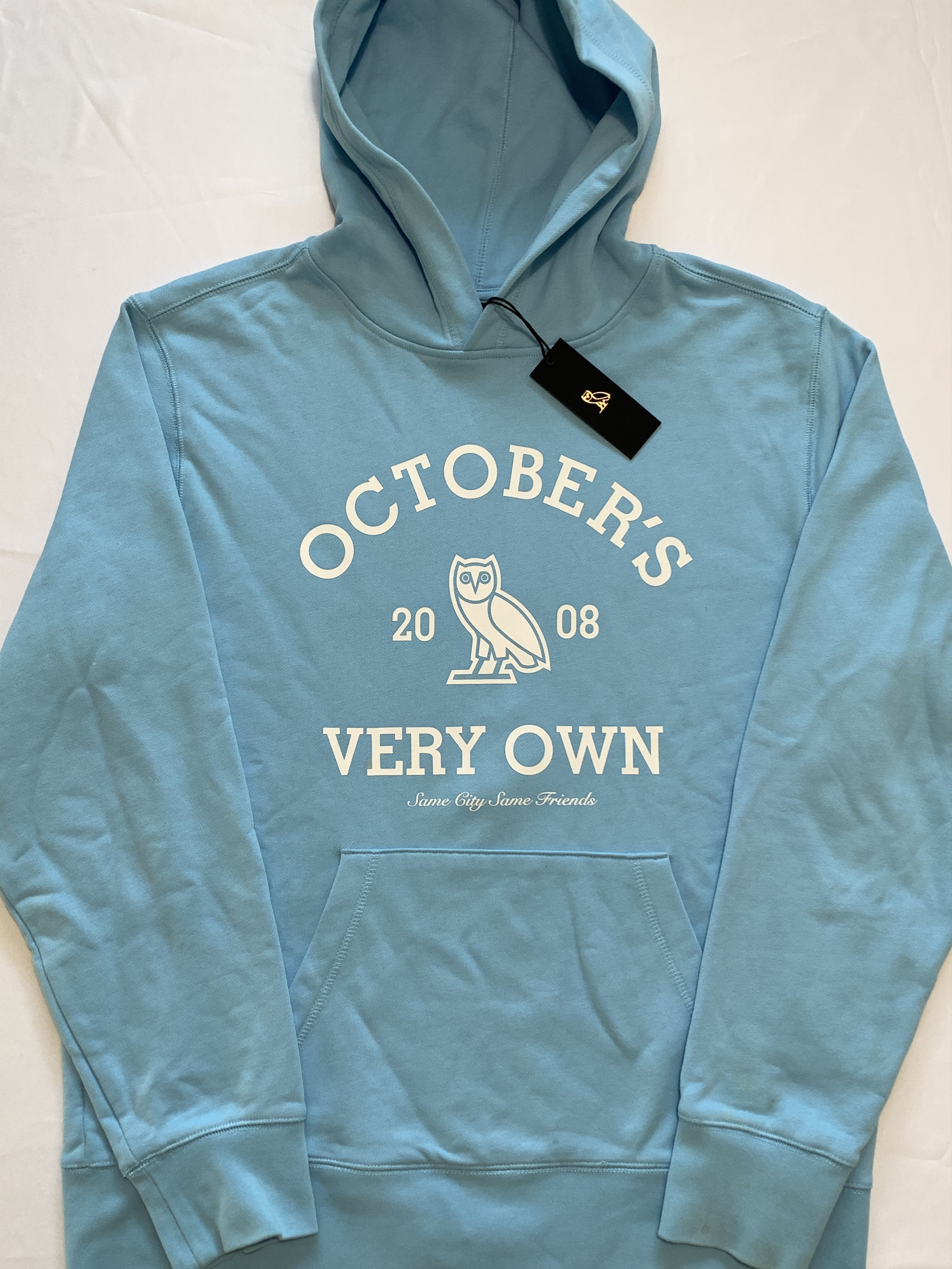 Drake *RARE* OVO Collegiate Hoodie Light Blue Size US XL / EU 56 / 4 - 2 Thumbnail