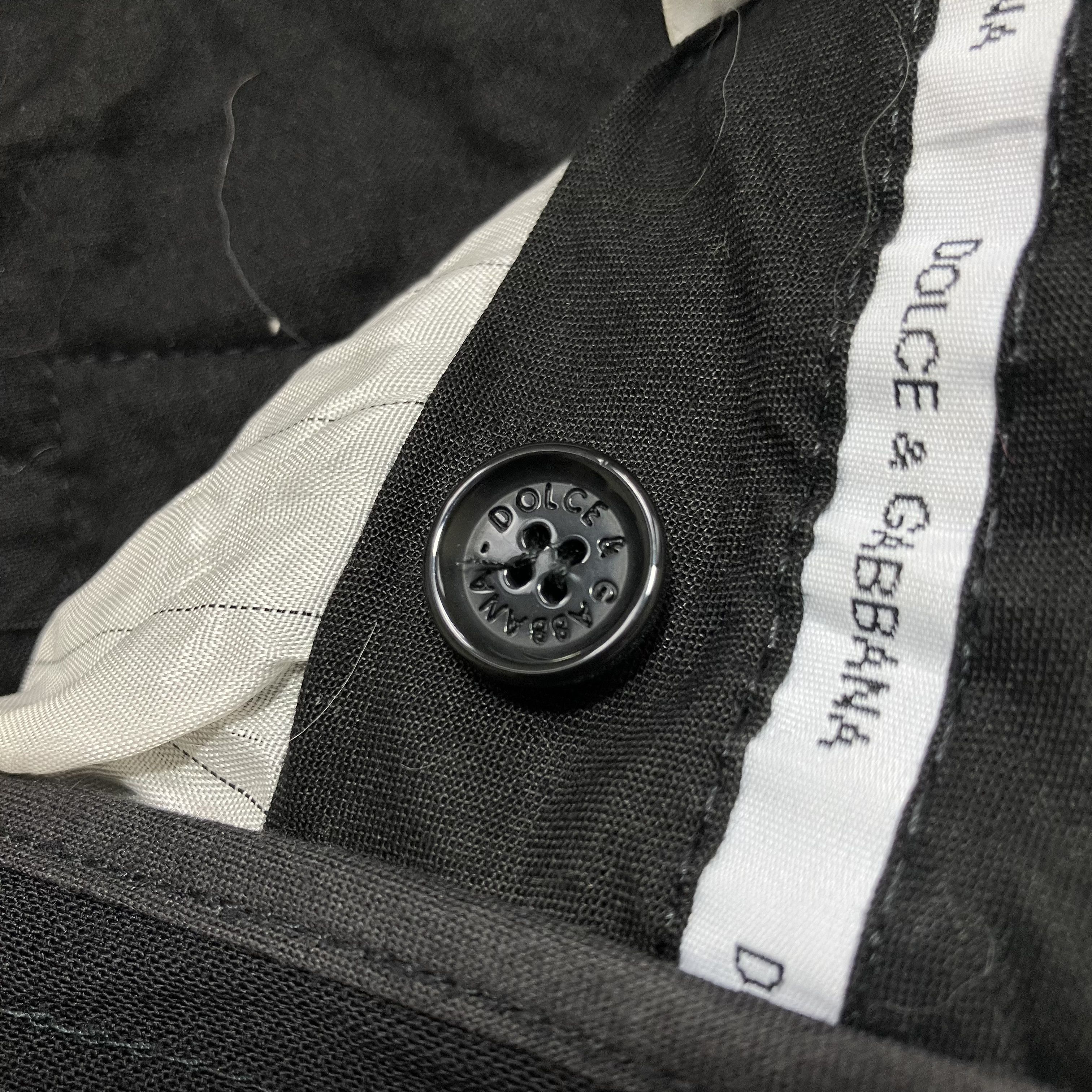Dolce & Gabbana Dolce & Gabanna vintage black wool trousers tailored fit Size US 29 - 5 Thumbnail