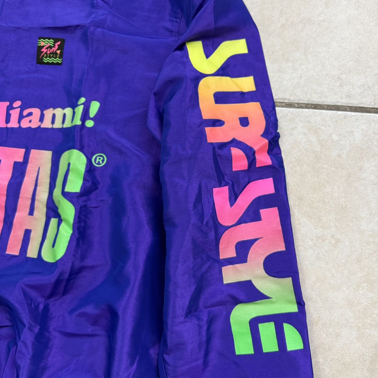 Other Surf Style Windbreaker Mucho Miami Mamitas Purples Zip Size US XL / EU 56 / 4 - 4 Thumbnail