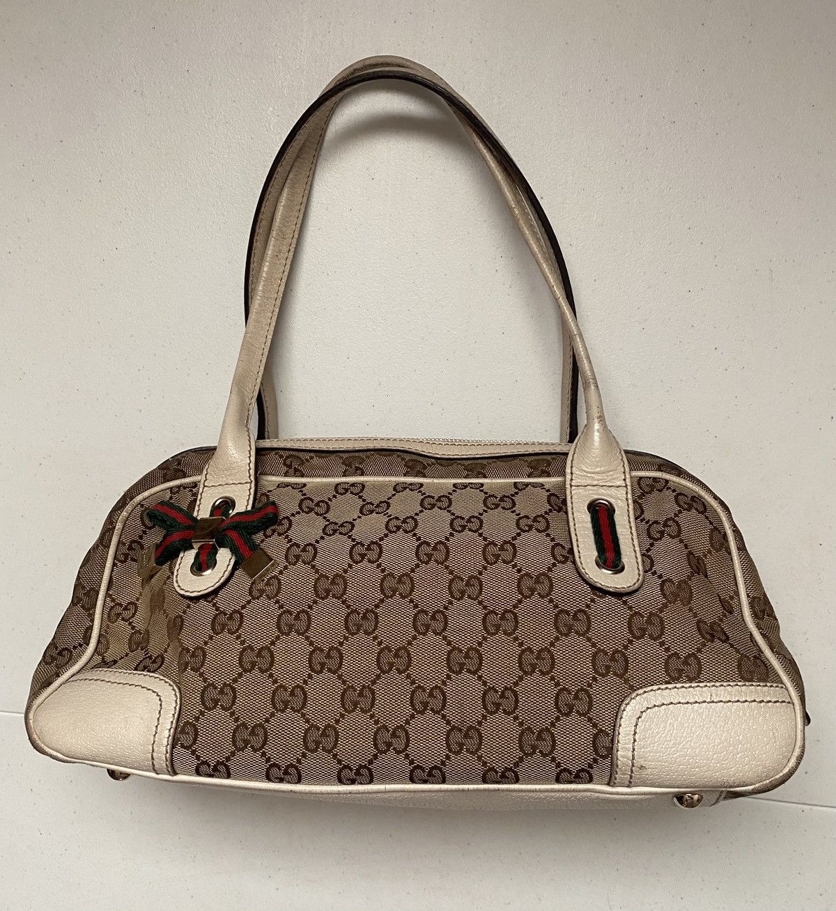 Gucci Gucci Princy Boston Bag GG canvas and leather handbag Size ONE SIZE - 1 Thumbnail