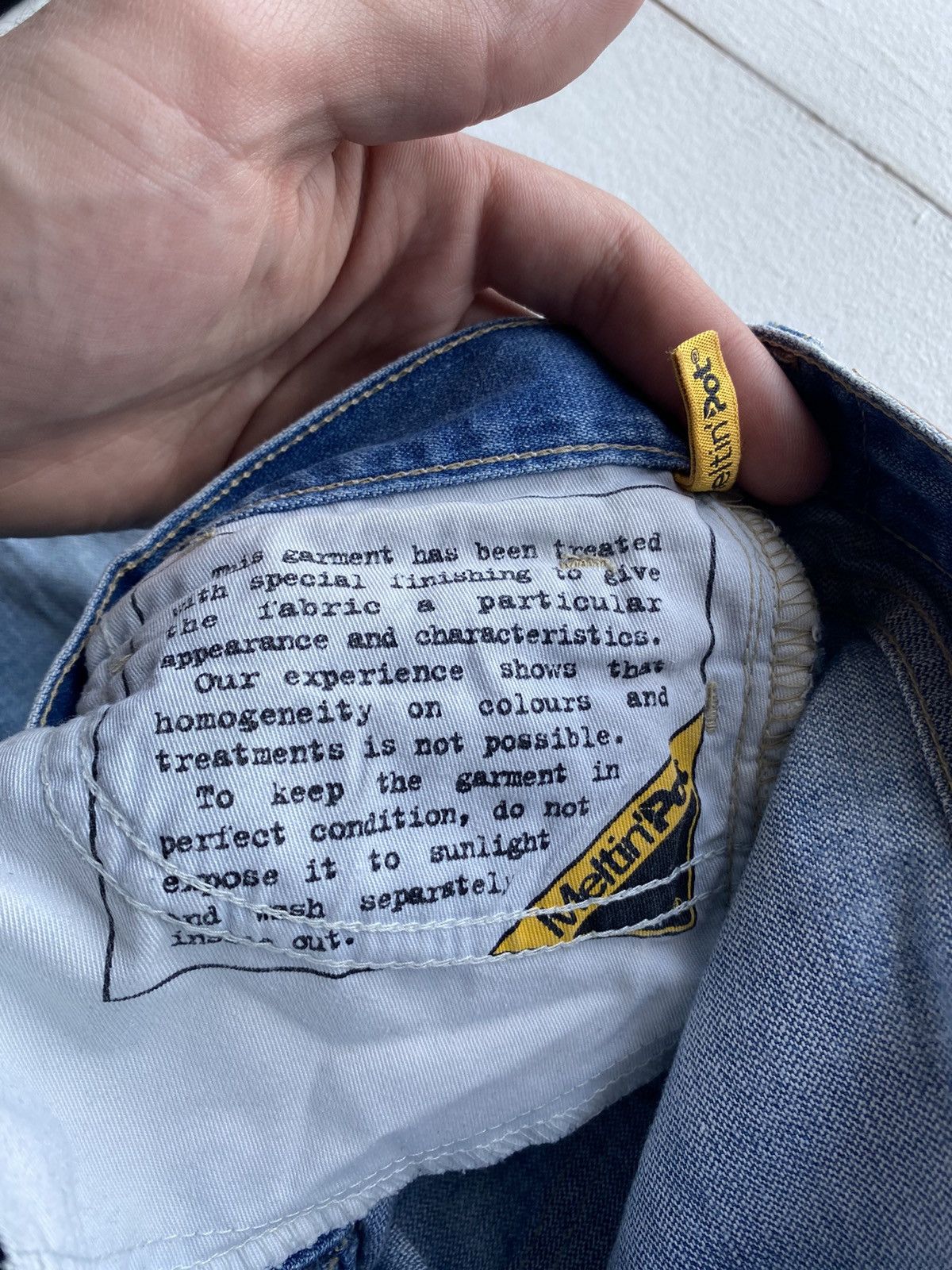 Other × Vintage Meltin Pot Flare Bell Bottom Womens 25 Denim Jeans Ripped Size 25" / US 0 / IT 36 - 8 Thumbnail