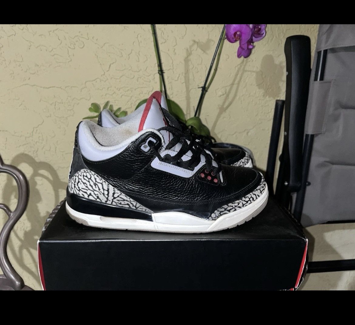 Jordan Brand 2011 Jordan 3 black cement Size US 10.5 / EU 43-44 - 2 Thumbnail