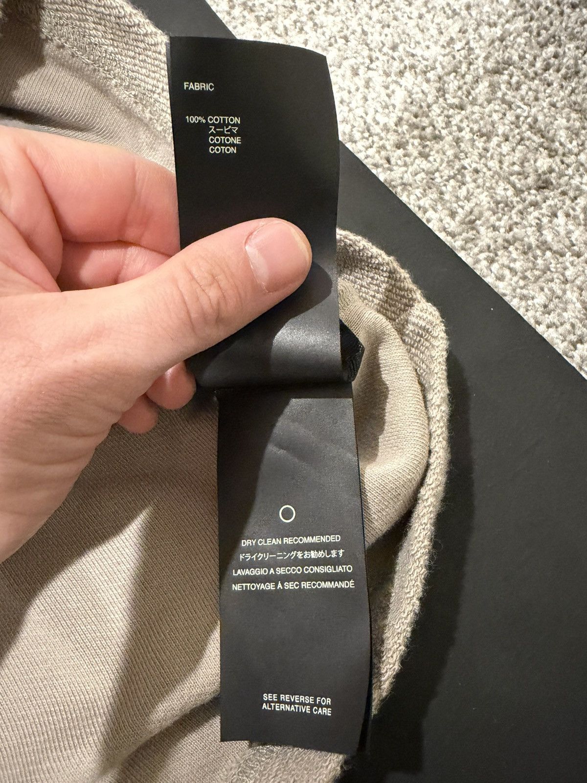 Fear of God 7th Collection Inside Out Terry Tee Size US S / EU 44-46 / 1 - 8 Thumbnail