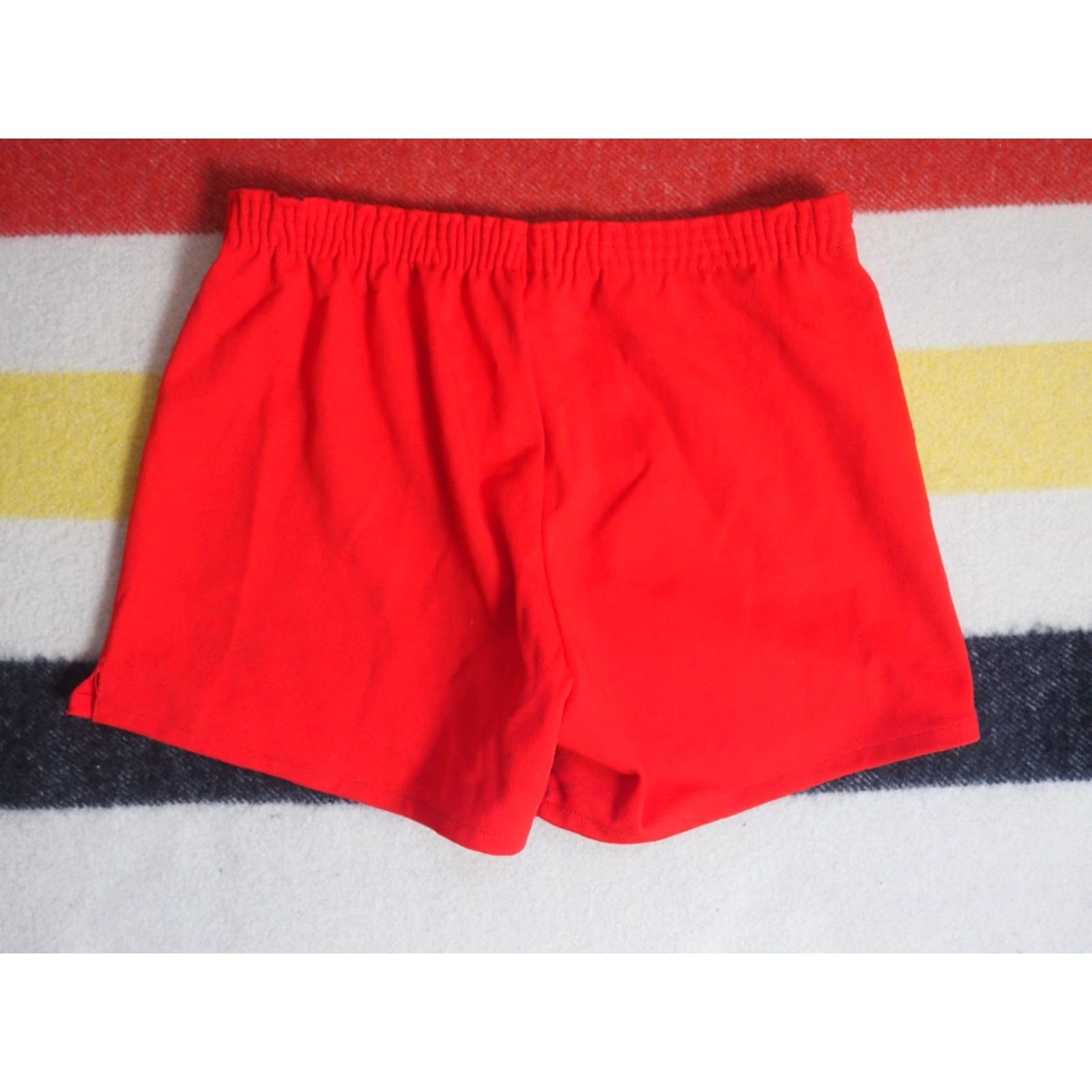 Russell Athletic VINTAGE 70s Russell Athletic Lower Columbia Red Track Hippy Gym Shorts 34W Mens Size US 34 / EU 50 - 2 Thumbnail