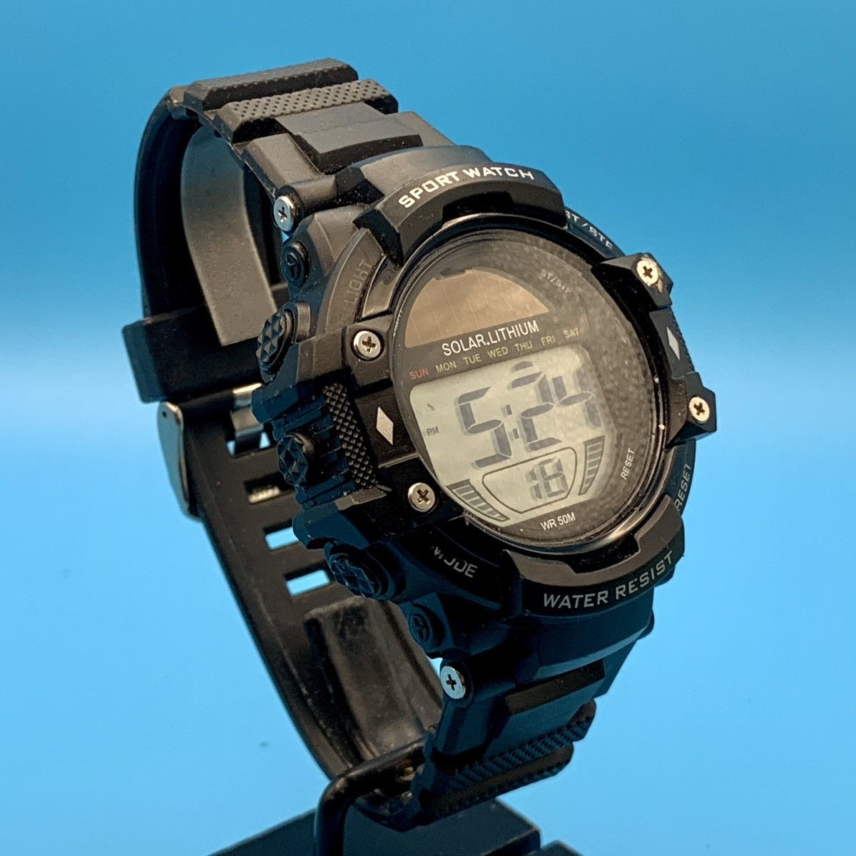 Other Men’s 82-102 Digital Wristwatch Working NOT SOLAR POWERED Size ONE SIZE - 3 Thumbnail
