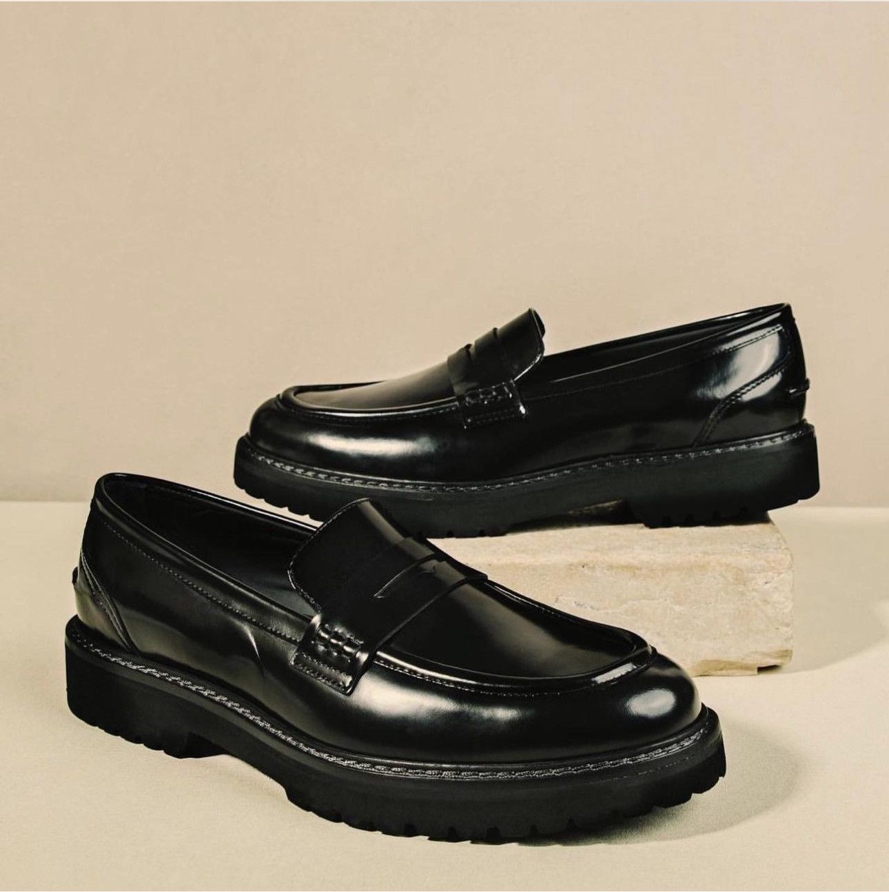 Koio Arezzo Nero Black Loafers