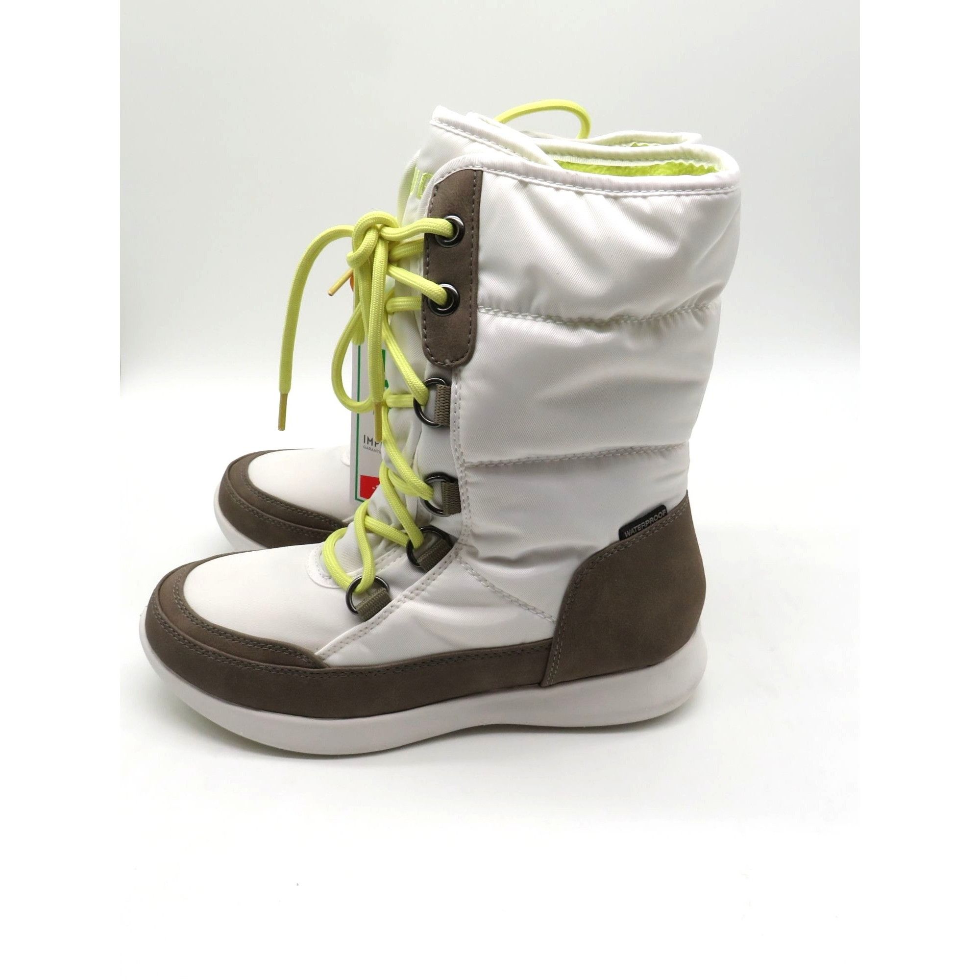 Cougar Cougar Womens Wagu Waterproof Winter Boots Size 6 White/Brow Size US 6 / IT 36 - 4 Thumbnail